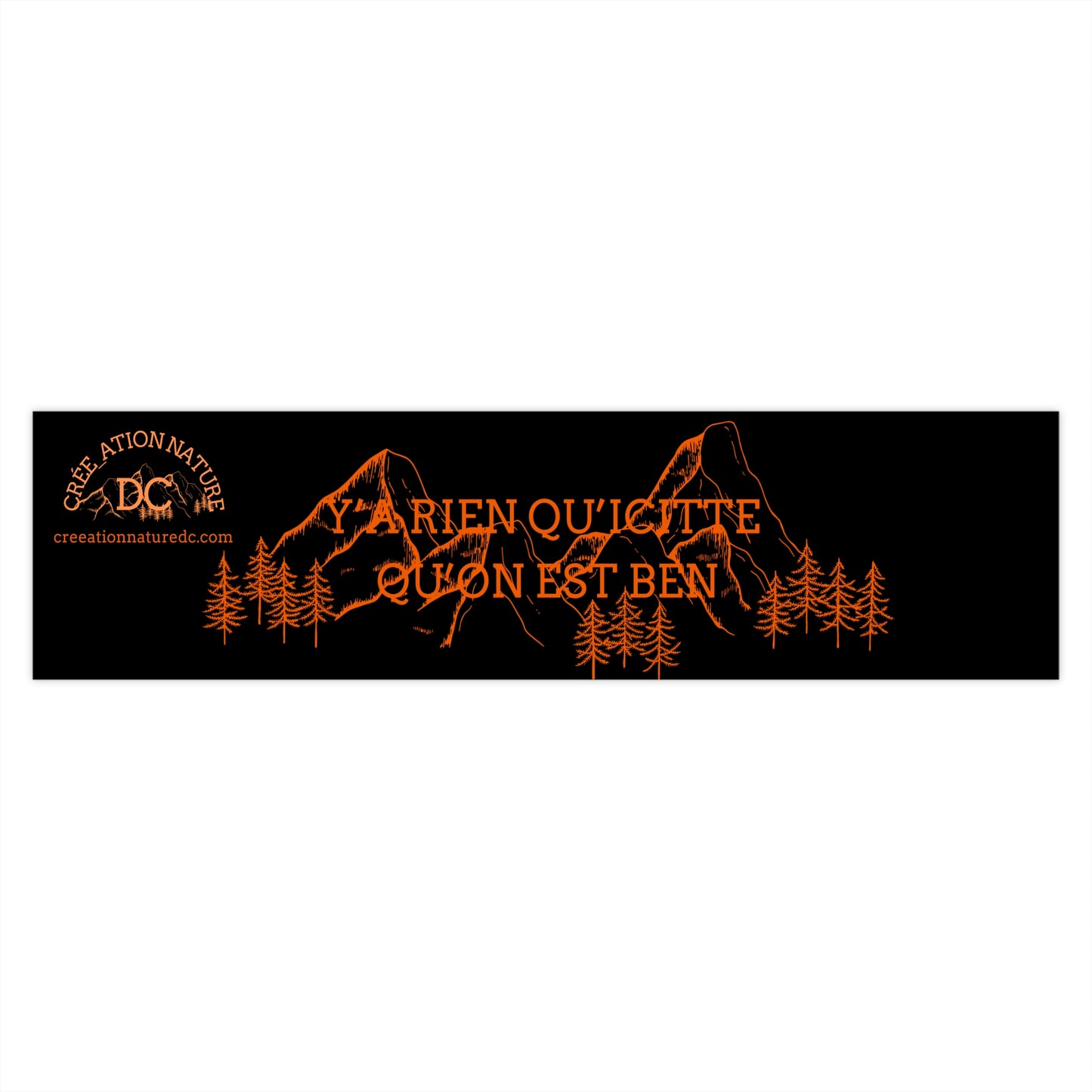 autocollants de pare-chocs vibrants ! - Nature Inspired Car Decal for Outdoor Enthusiasts
