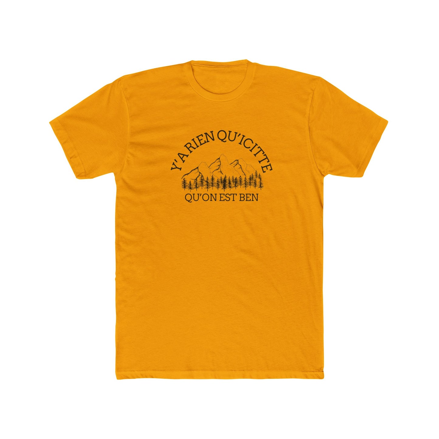 Unisex Cotton Crew Tee - Alpine Adventure Quote Tee - Crée_ation Nature DC
