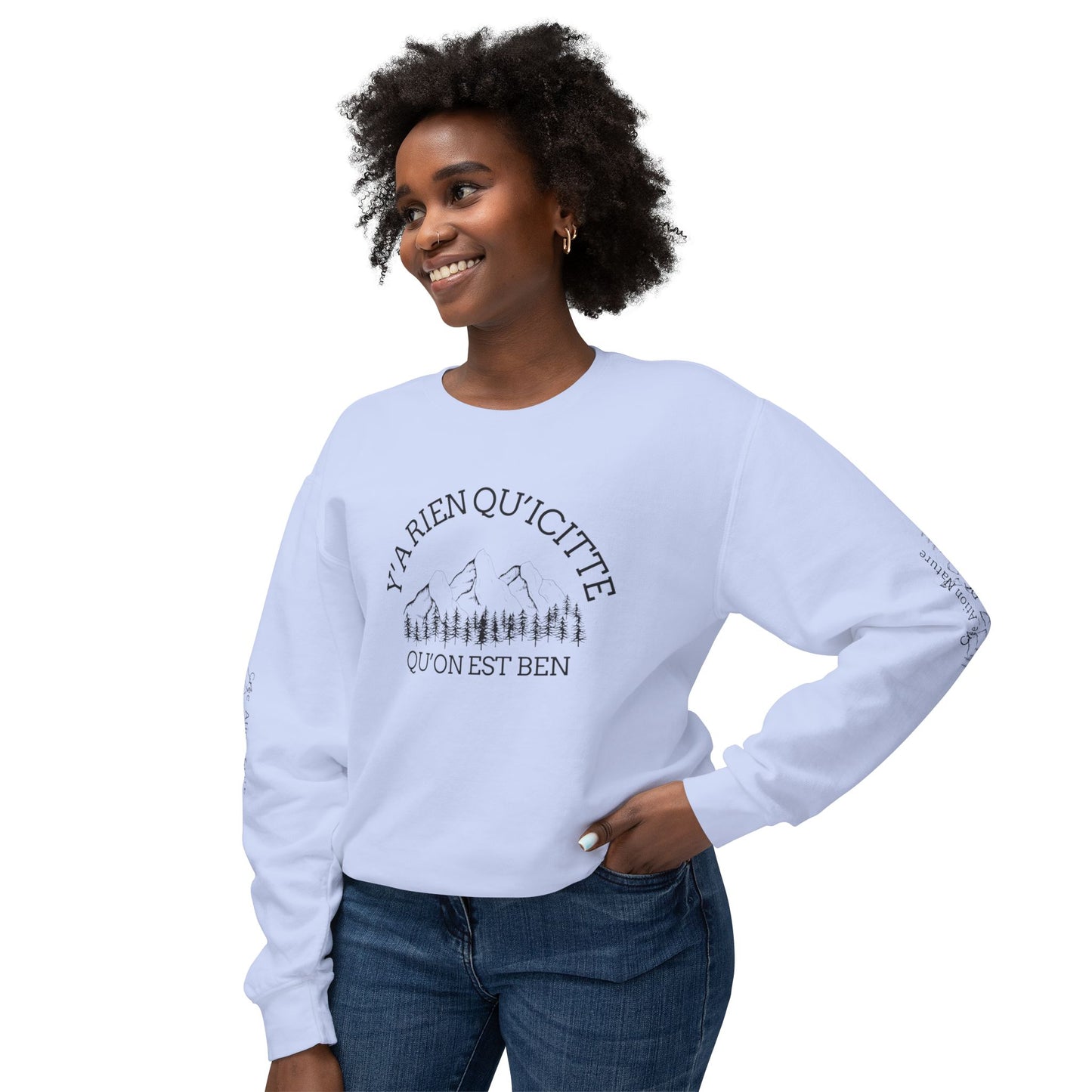 Unisex Lightweight Crewneck Sweatshirt - Crée_ation Nature DC
