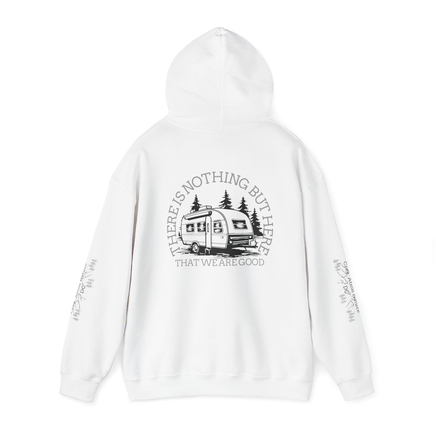 Inspirational Camping Hoodie - Unisex Heavy Blend™ Sweatshirt with Nature Design