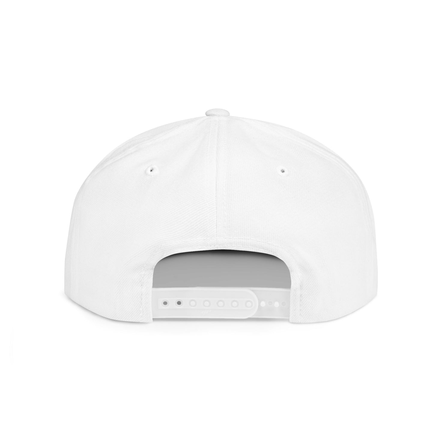 Inspirational Quote Flat Bill Snapback Hat - 'Ya Rien Qu'citte Qu'on Est Ben' -Crée_ation Nature DC