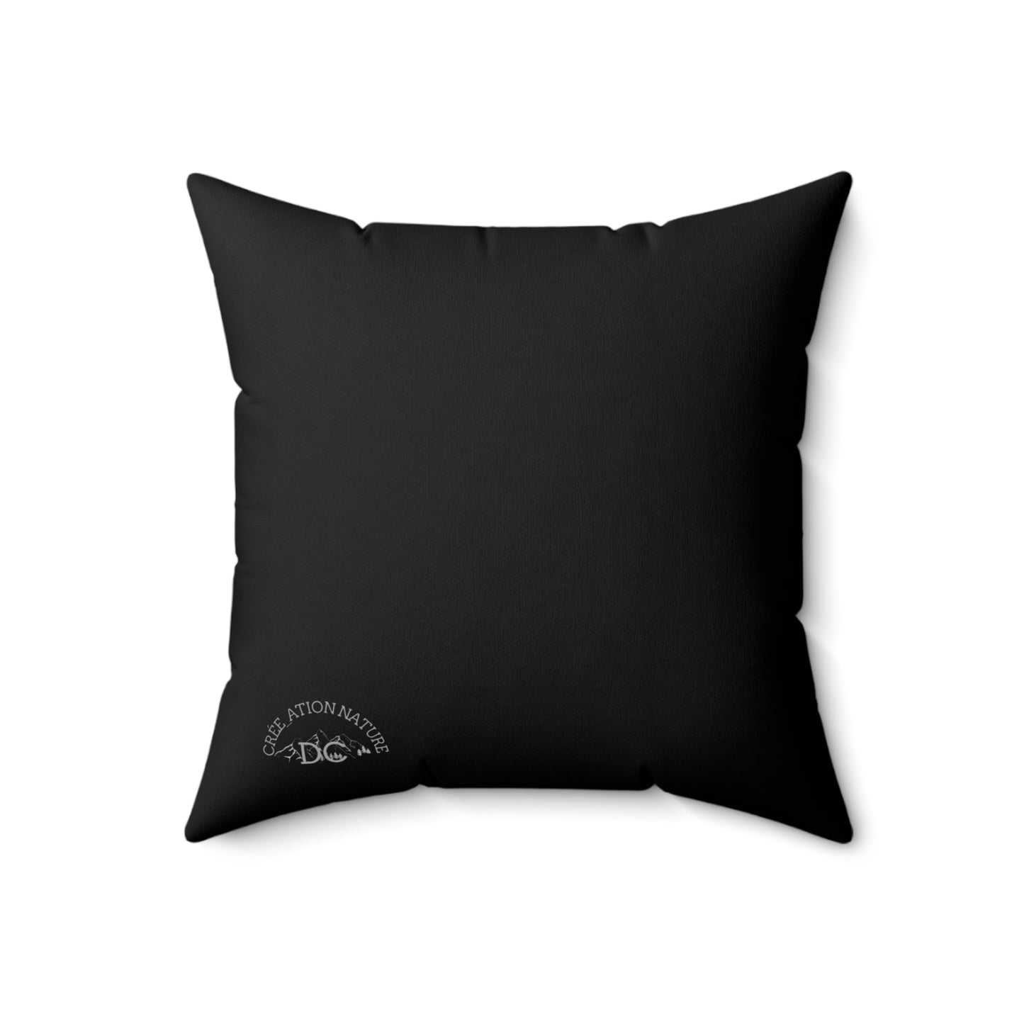 Outdoor Adventure Pillow - 'Y'a Rien Qu'icitte Qu'on Est Ben' Design- cousin pour tente-Crée_ation Nature DC