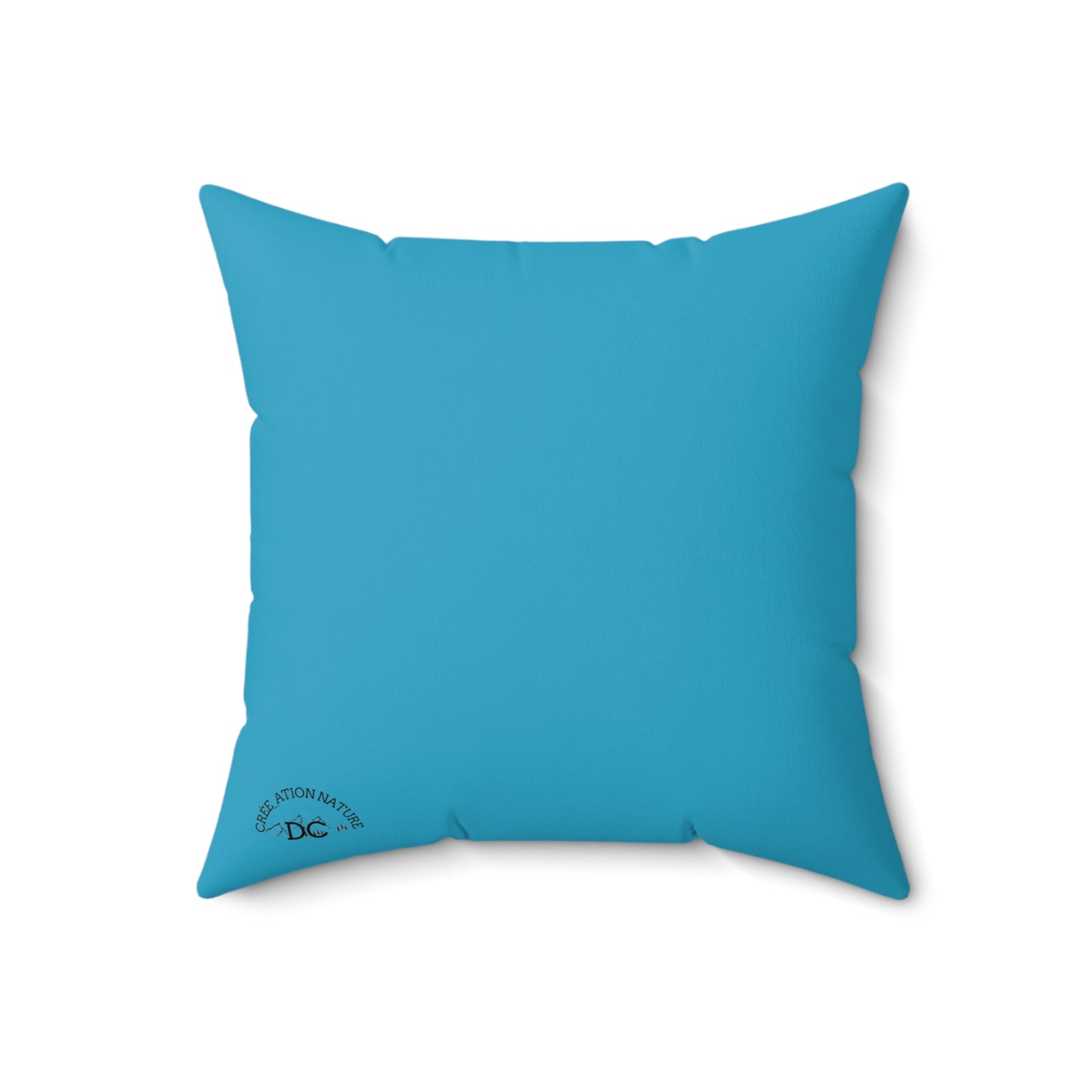 Mountain Vibe Pillow - Y'ARien Qu'icitte Qu'on Est Ben - Cozy Decor coussin bois - Crée_ation Nature DC