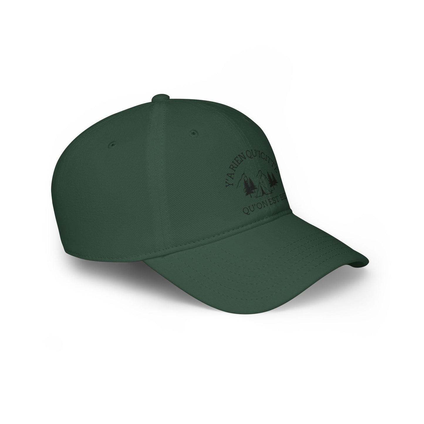 Adventure-Ready Low Profile Baseball Cap with Inspirational Quote-Crée_ation Nature DC