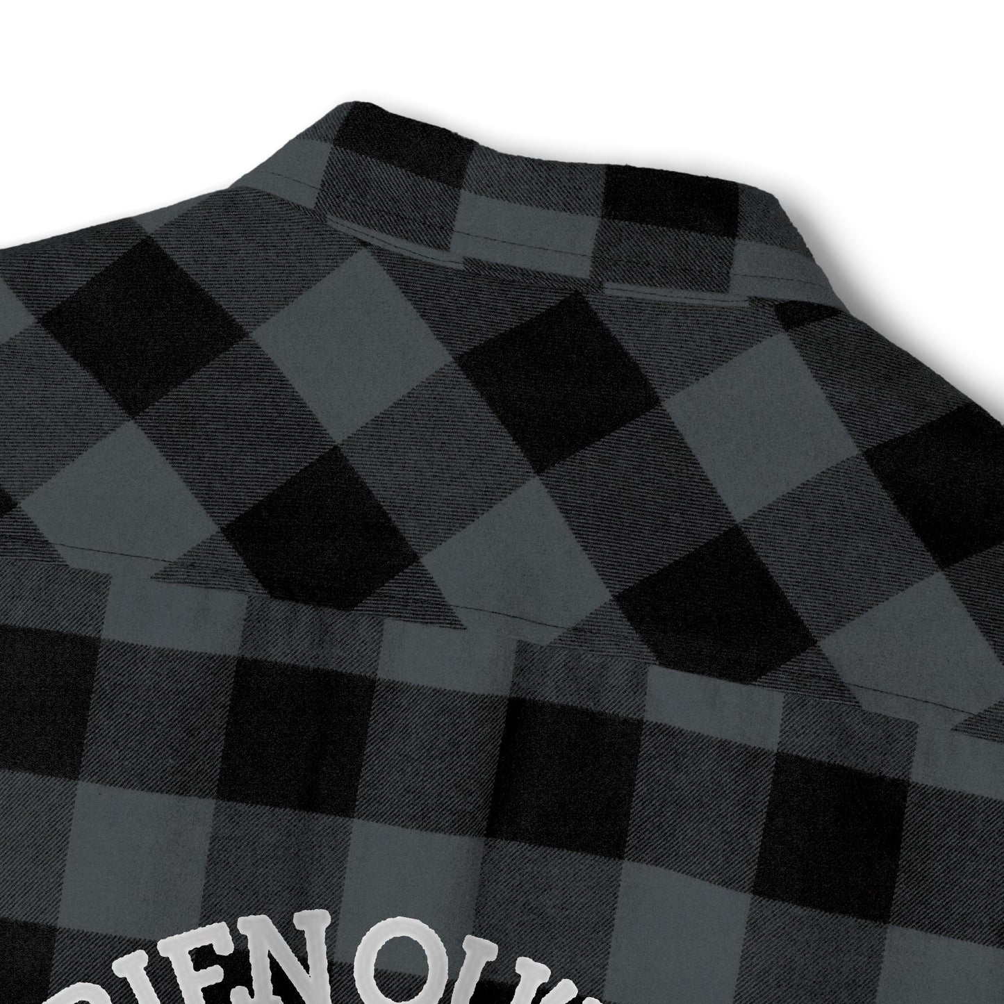 Adventure-Ready Unisex Flannel Shirt - Cozy Plaid with Camping Design