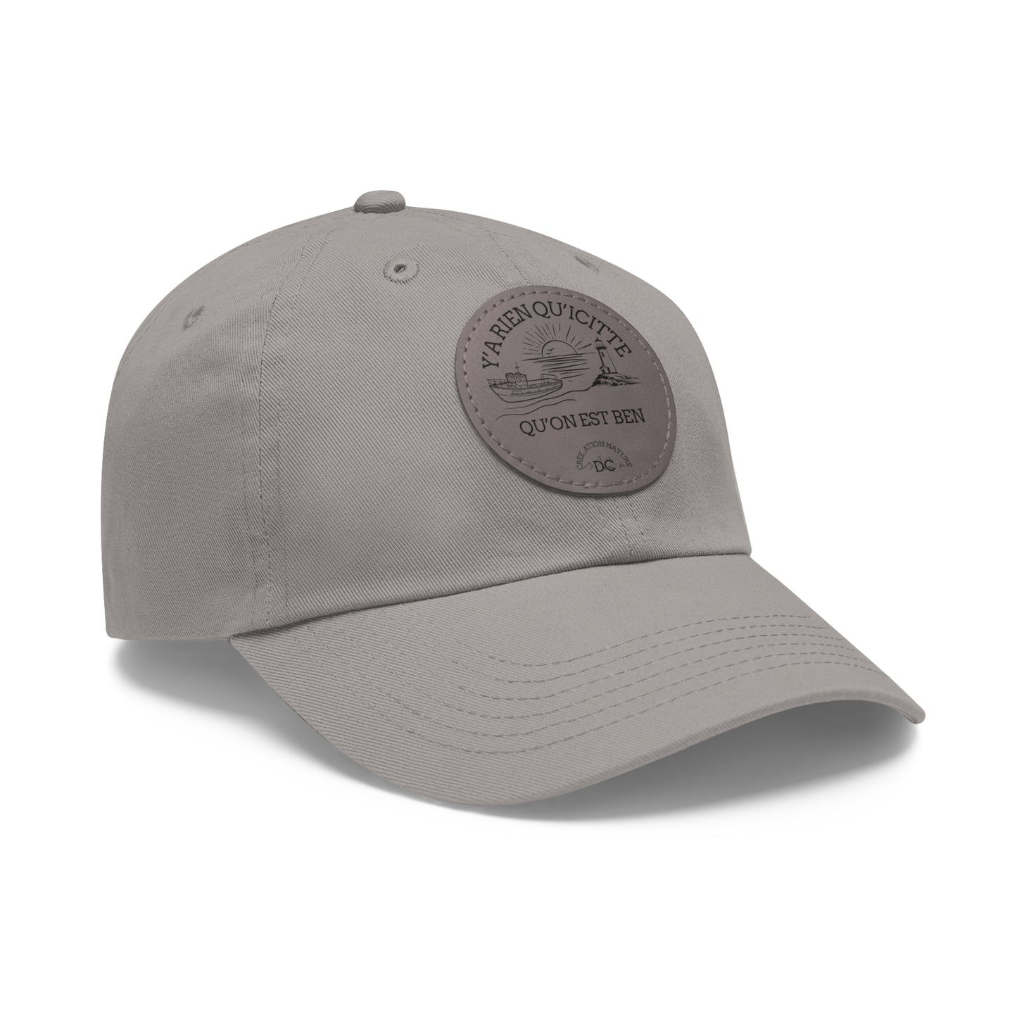 Casual Dad Hat with Leather Patch - Perfect Gift for Dads Crée_ation Nature DC