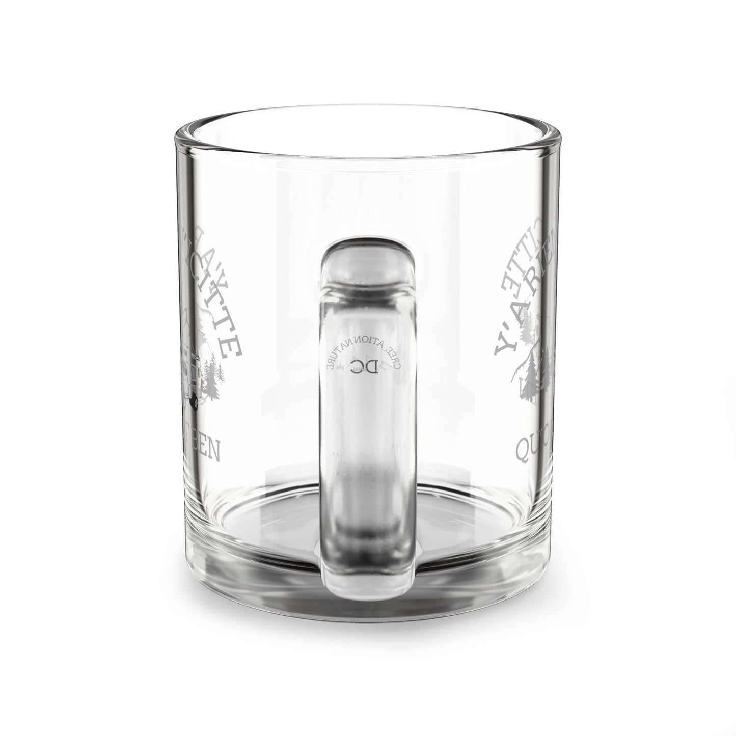 Tasse Adventure Camp Glass Mug, 10oz - Qu'on Est Ben