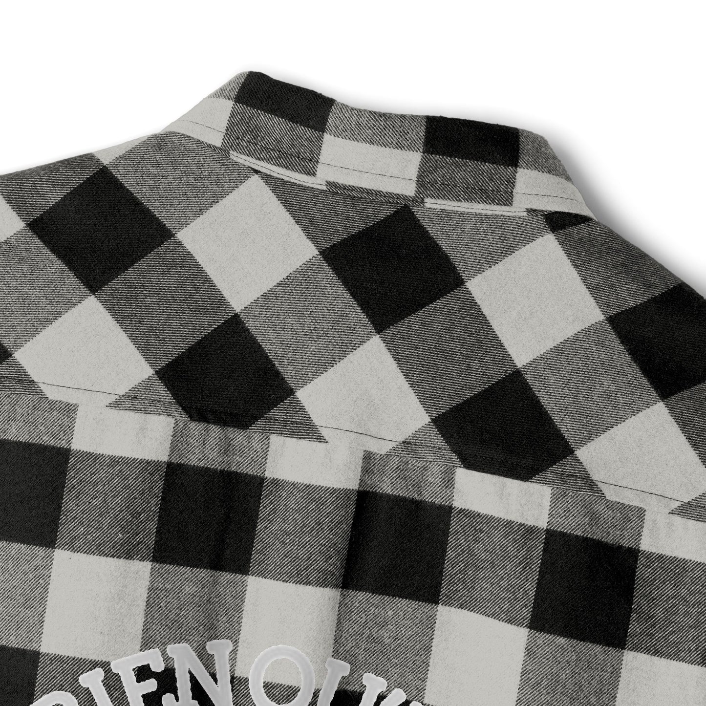 Adventure-Ready Unisex Flannel Shirt - Cozy Plaid with Camping Design