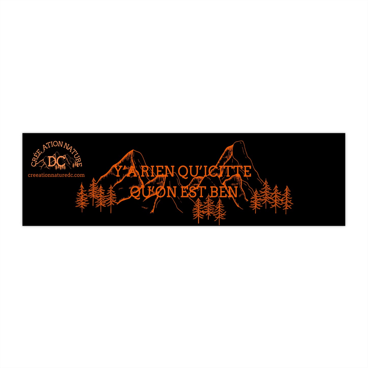 autocollants de pare-chocs vibrants ! - Nature Inspired Car Decal for Outdoor Enthusiasts