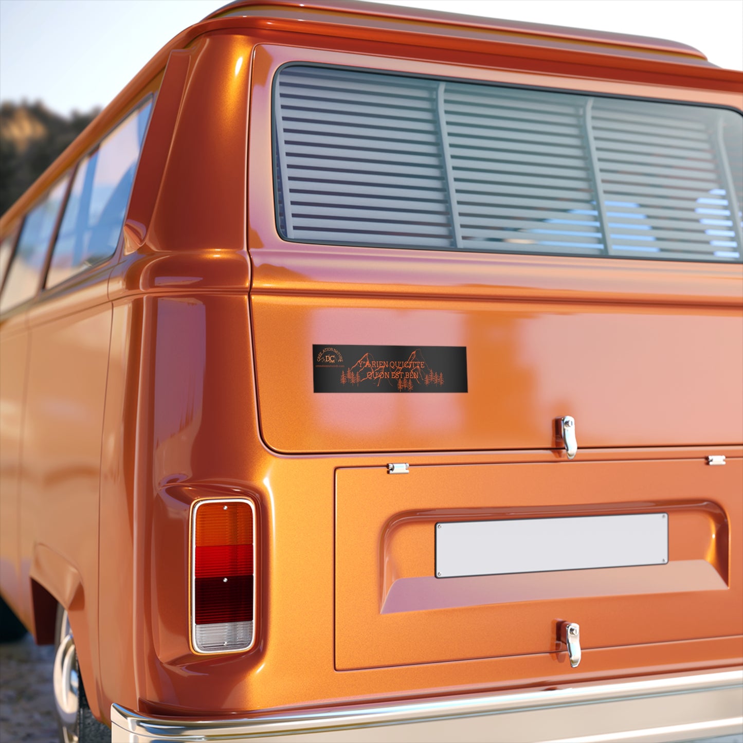 autocollants de pare-chocs vibrants ! - Nature Inspired Car Decal for Outdoor Enthusiasts