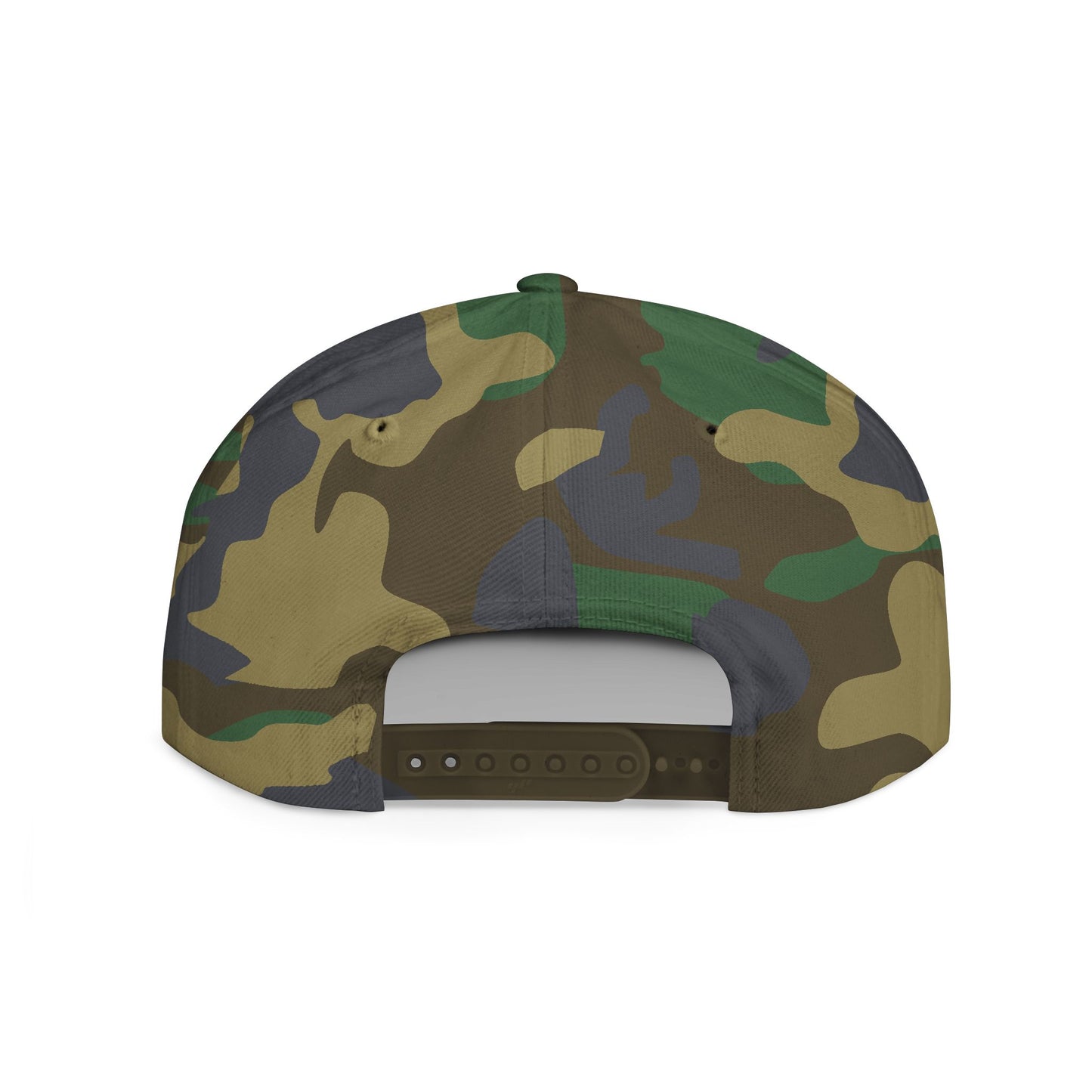 Inspirational Quote Flat Bill Snapback Hat - 'Ya Rien Qu'citte Qu'on Est Ben' -Crée_ation Nature DC