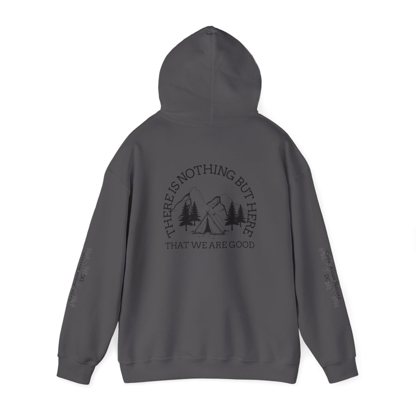 hoodie tente Nature-Inspired Unisex Hoodie with Inspirational Quote
