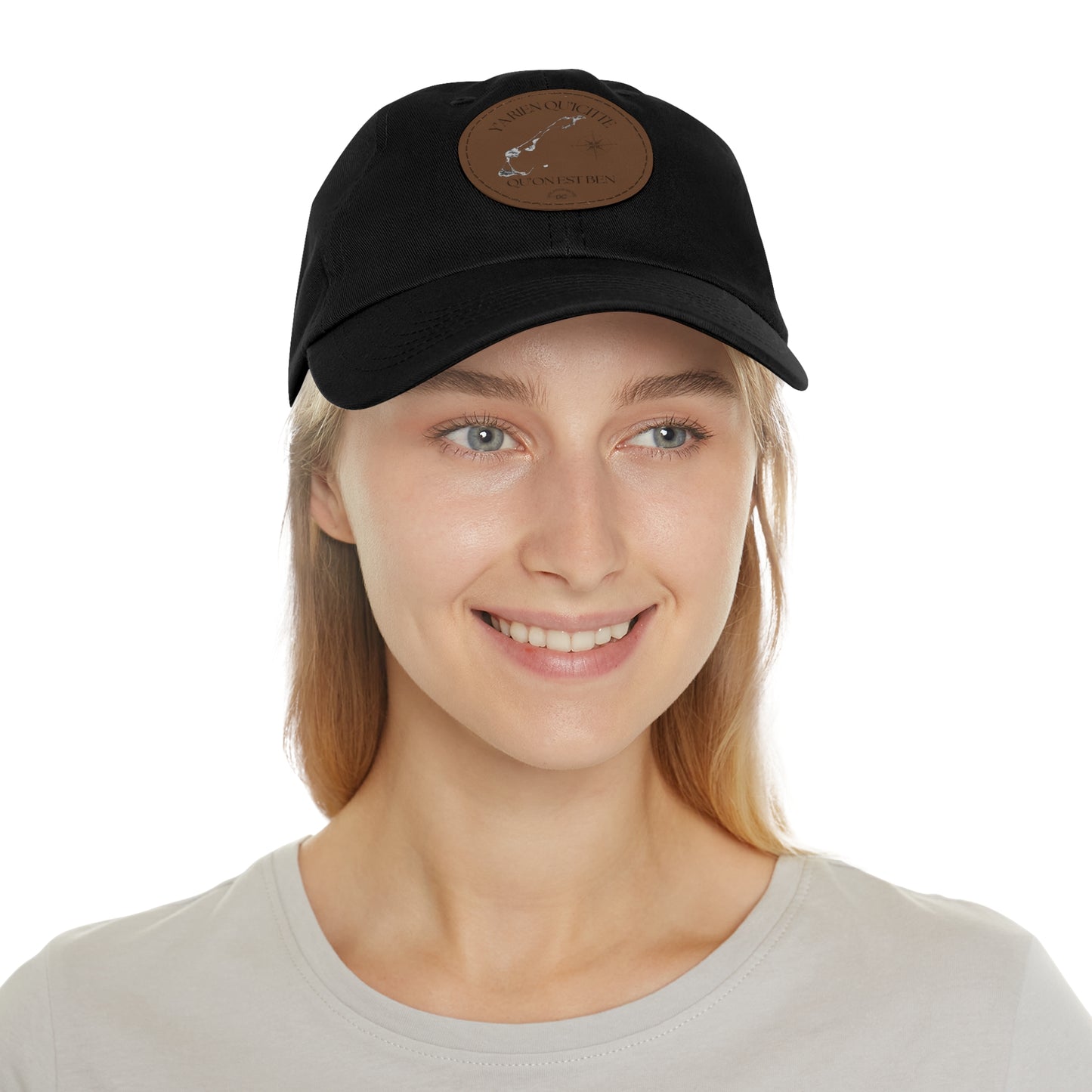 Adventure Dad Hat with Leather Patch - Perfect for Outdoor Enthusiasts - Crée_ation Nature DC