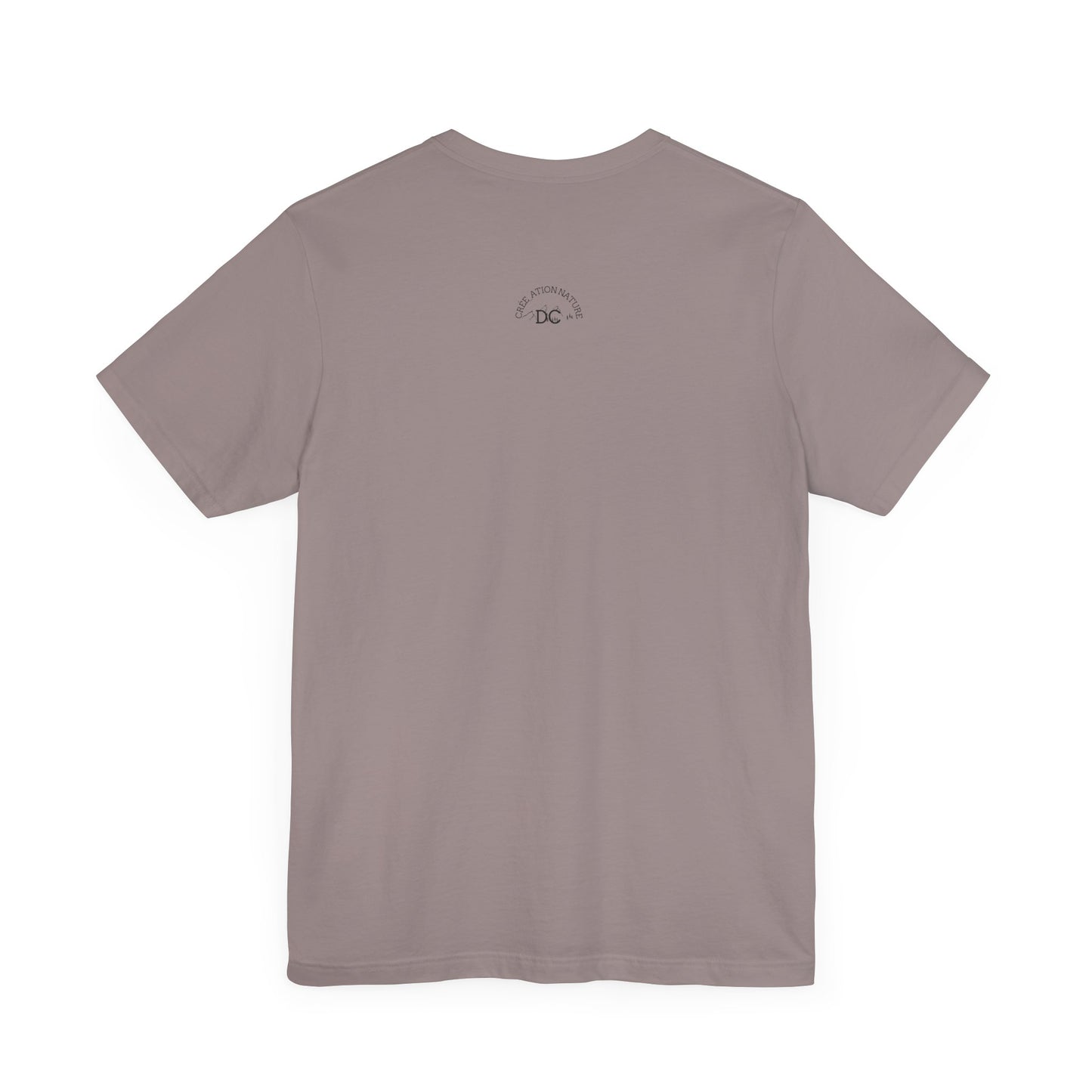 Adventure Spirit Unisex Short Sleeve Tee – 'Y'a Rien Qu'Icitte' Design-Crée_ation Nature DC