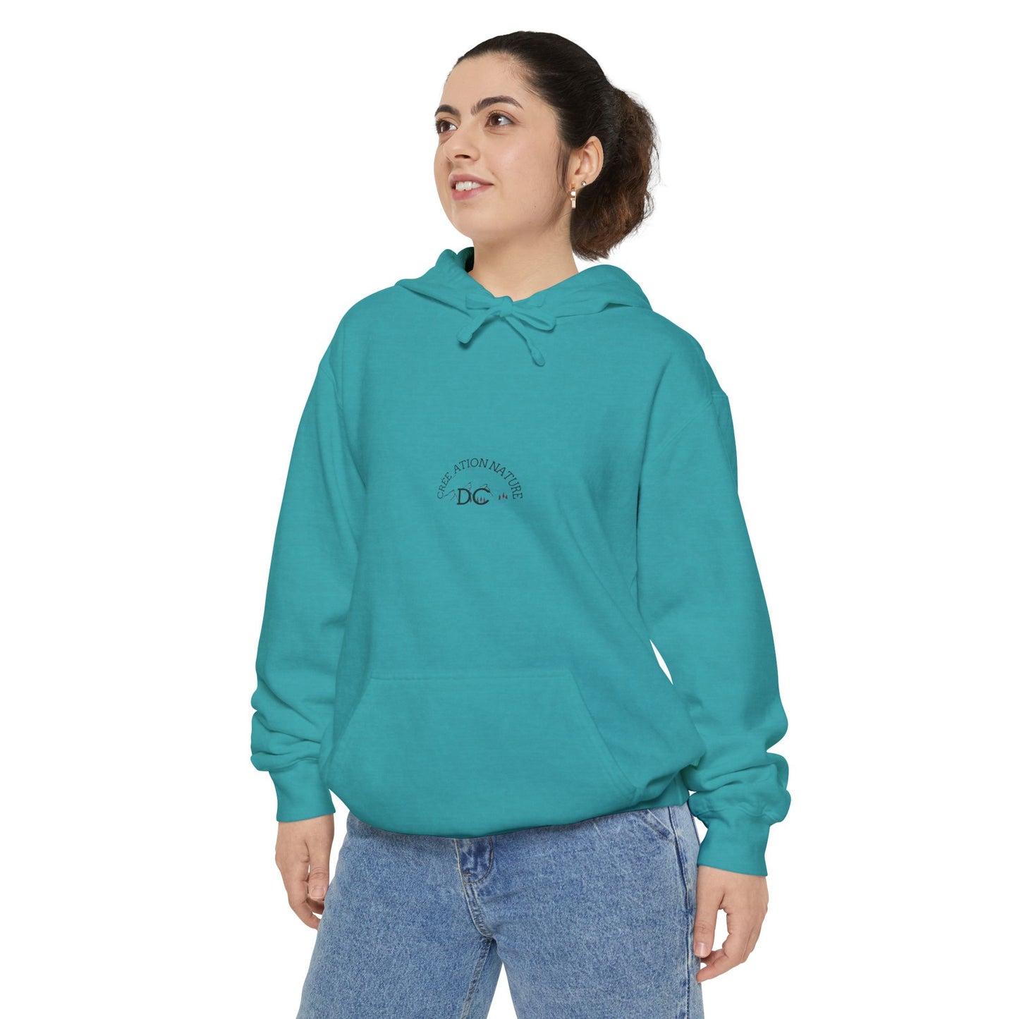 Sweats a capuche Nature-Themed Unisex Garment-Dyed Hoodie with Inspirational Quotes-Crée_ation Nature DC