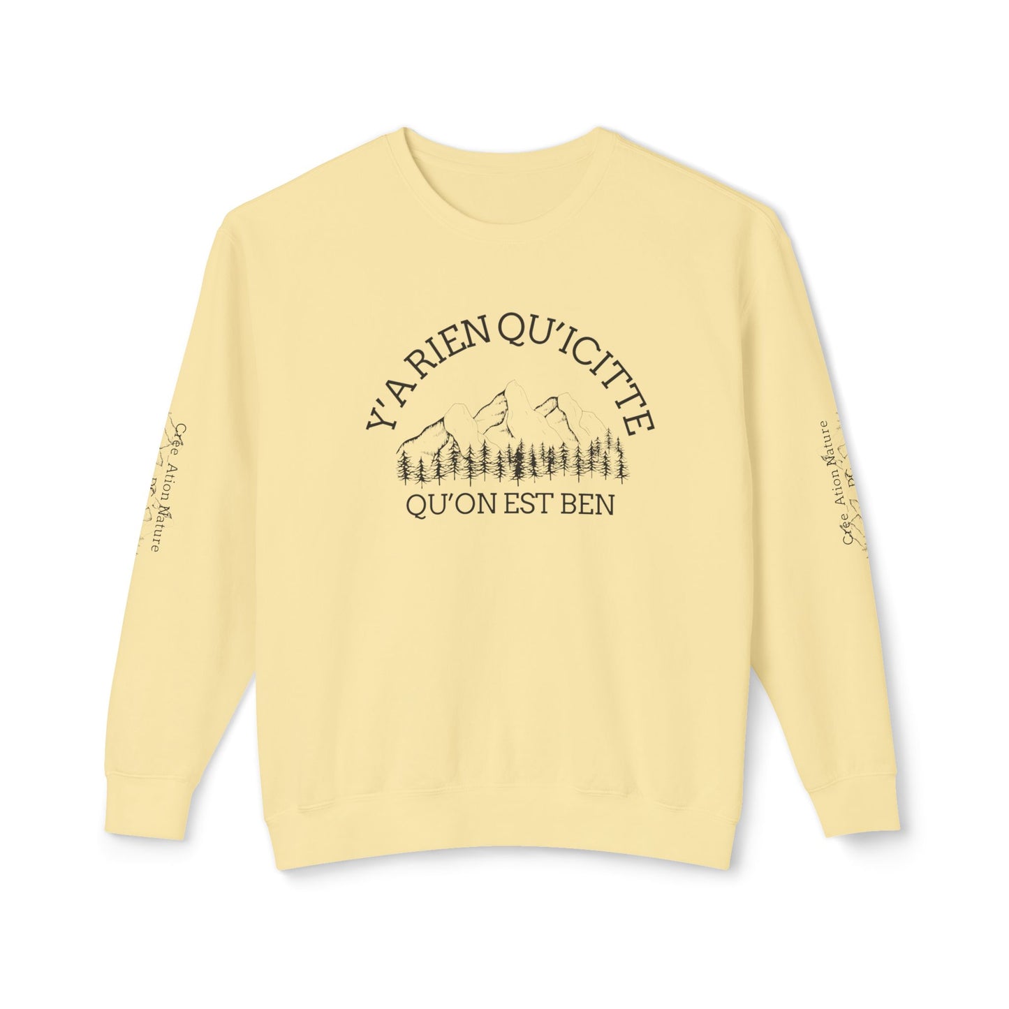 Unisex Lightweight Crewneck Sweatshirt - Crée_ation Nature DC