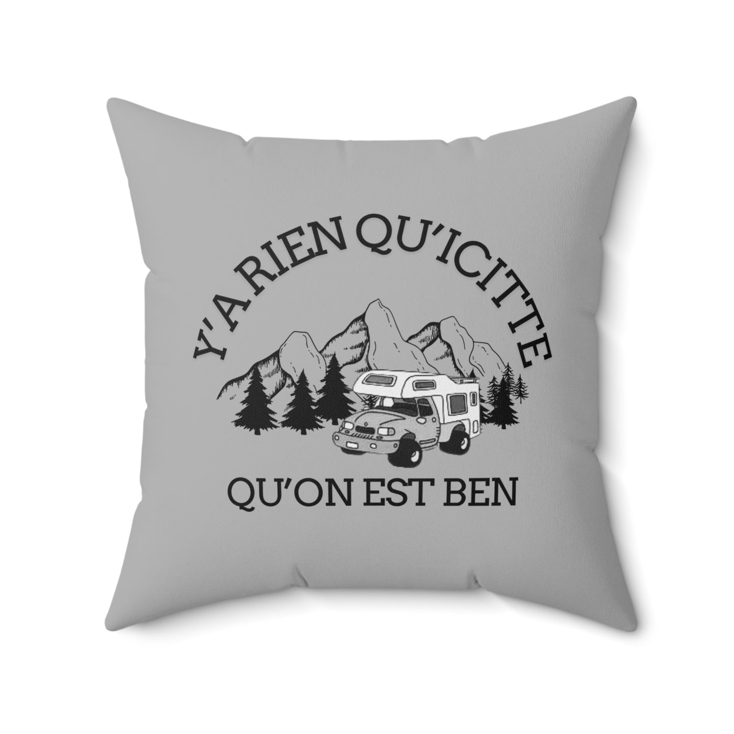Adventure-Inspired Square Pillow with Nature Design - Crée_ation Nature DC