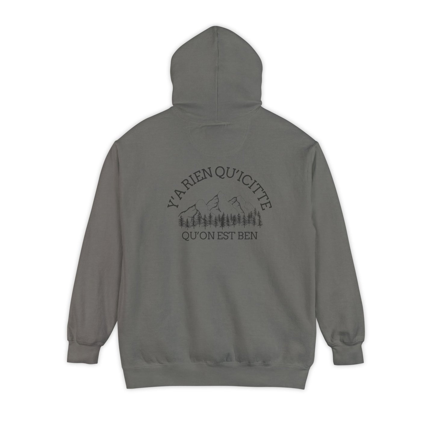 Sweats a capuche Nature-Themed Unisex Garment-Dyed Hoodie with Inspirational Quotes-Crée_ation Nature DC