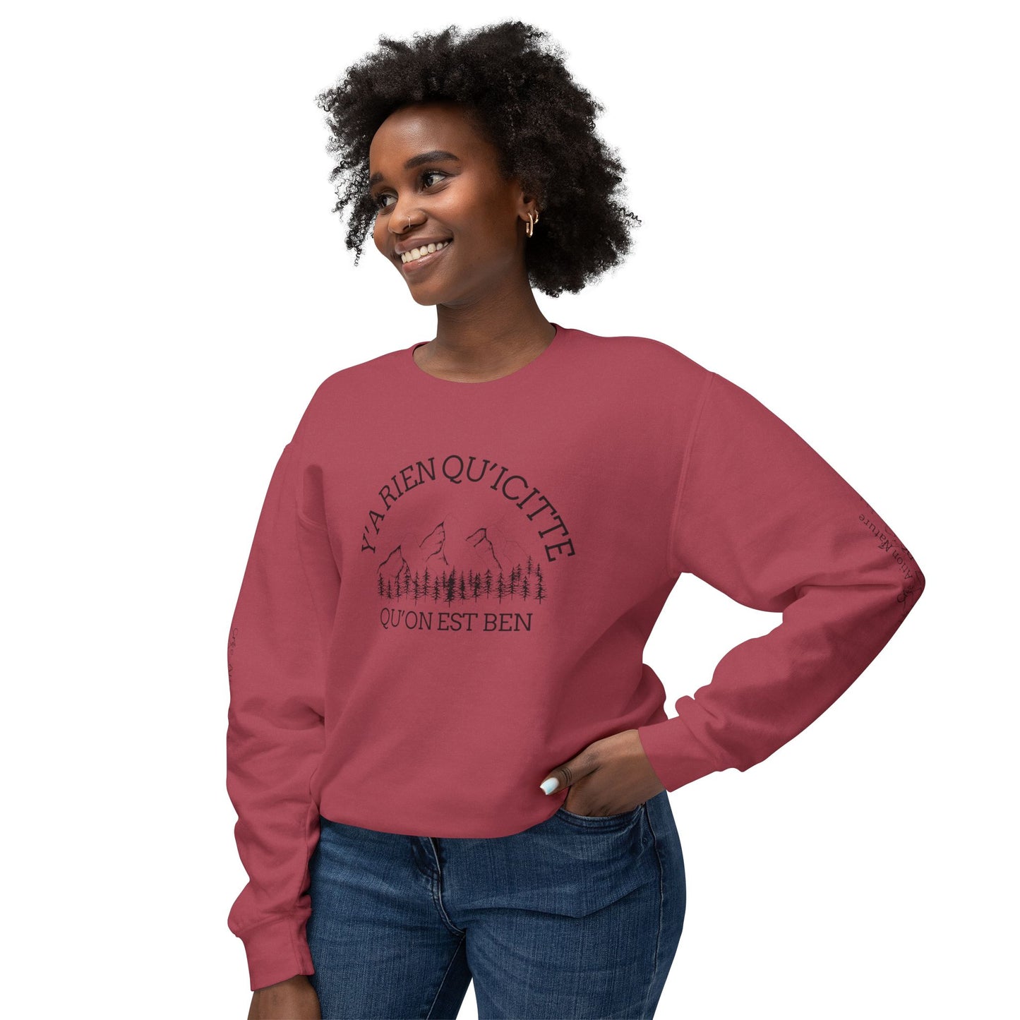 Unisex Lightweight Crewneck Sweatshirt - Crée_ation Nature DC
