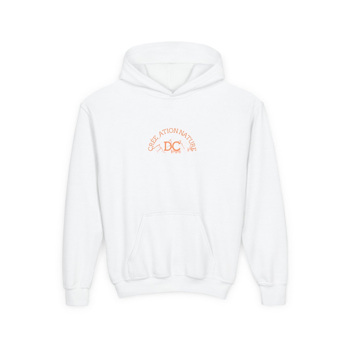 Youth Heavy Blend Hooded Sweatshirt - Nature Inspired Design with Motivational Text