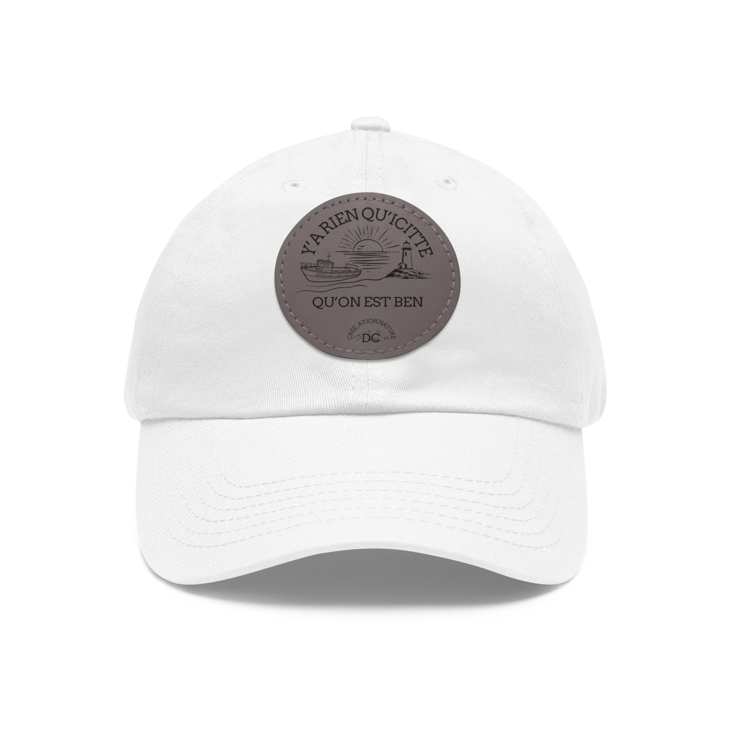 Casual Dad Hat with Leather Patch - Perfect Gift for Dads Crée_ation Nature DC