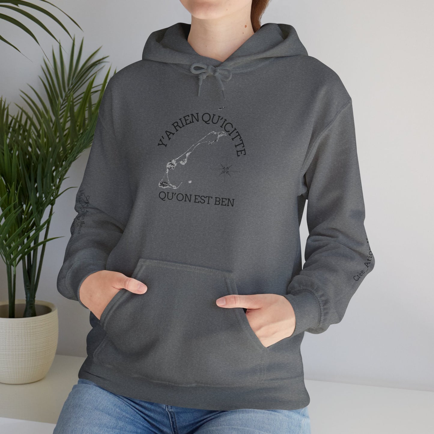 sweats a capuche -Inspirational Quote Unisex Hoodie - Cozy Heavy Blend Sweatshirt - Crée_ation Nature DC