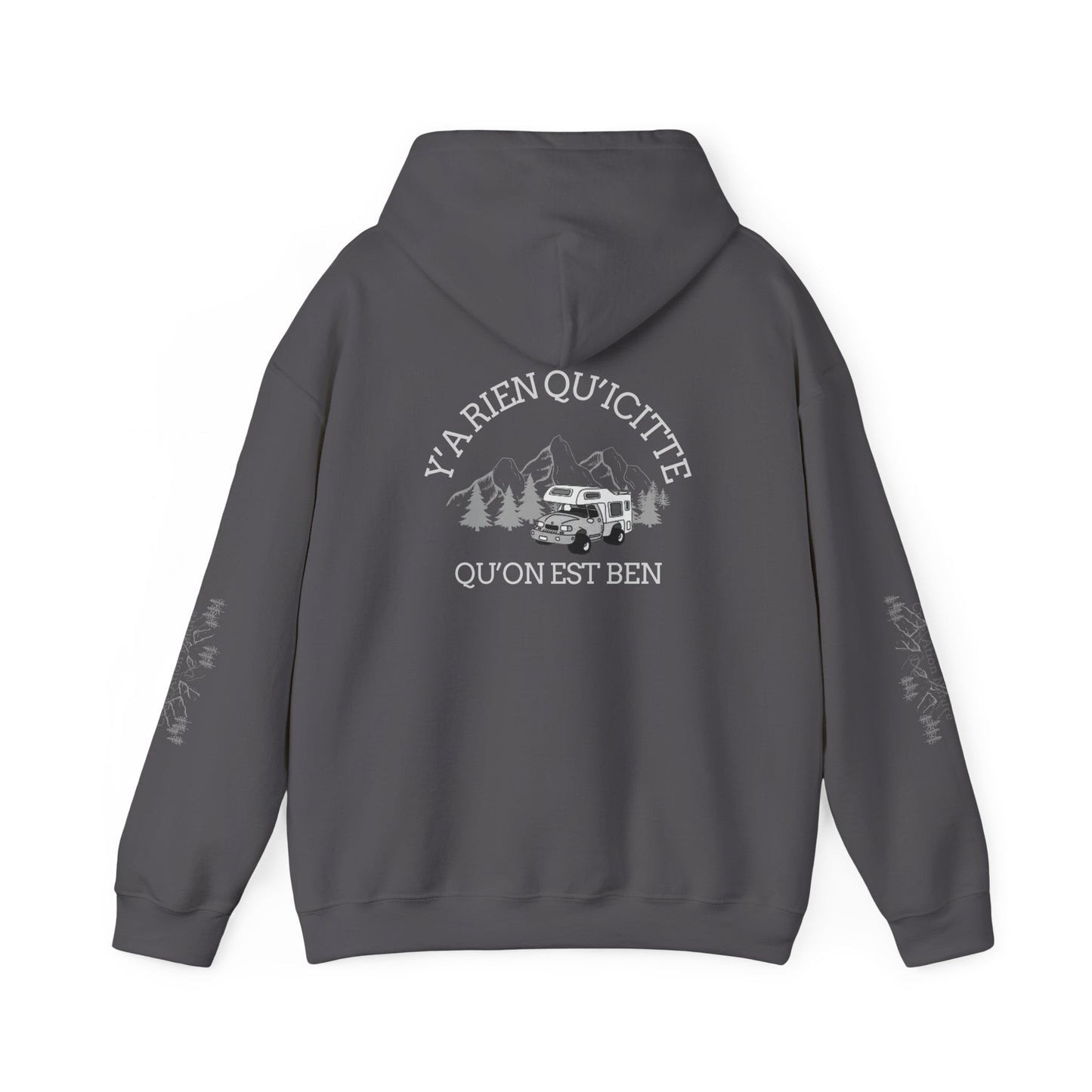 Sweats à capuche Unisex Heavy Blend™ Hooded Sweatshirt - Cozy Adventure Vibes with Motivational Quote-Crée_ation Nature DC
