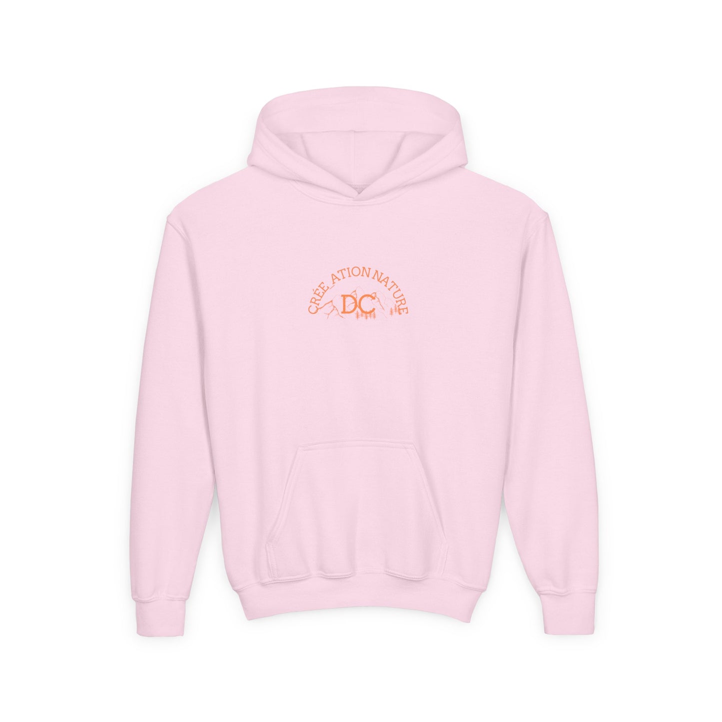 Youth Heavy Blend Hooded Sweatshirt - Nature Inspired Design with Motivational Text
