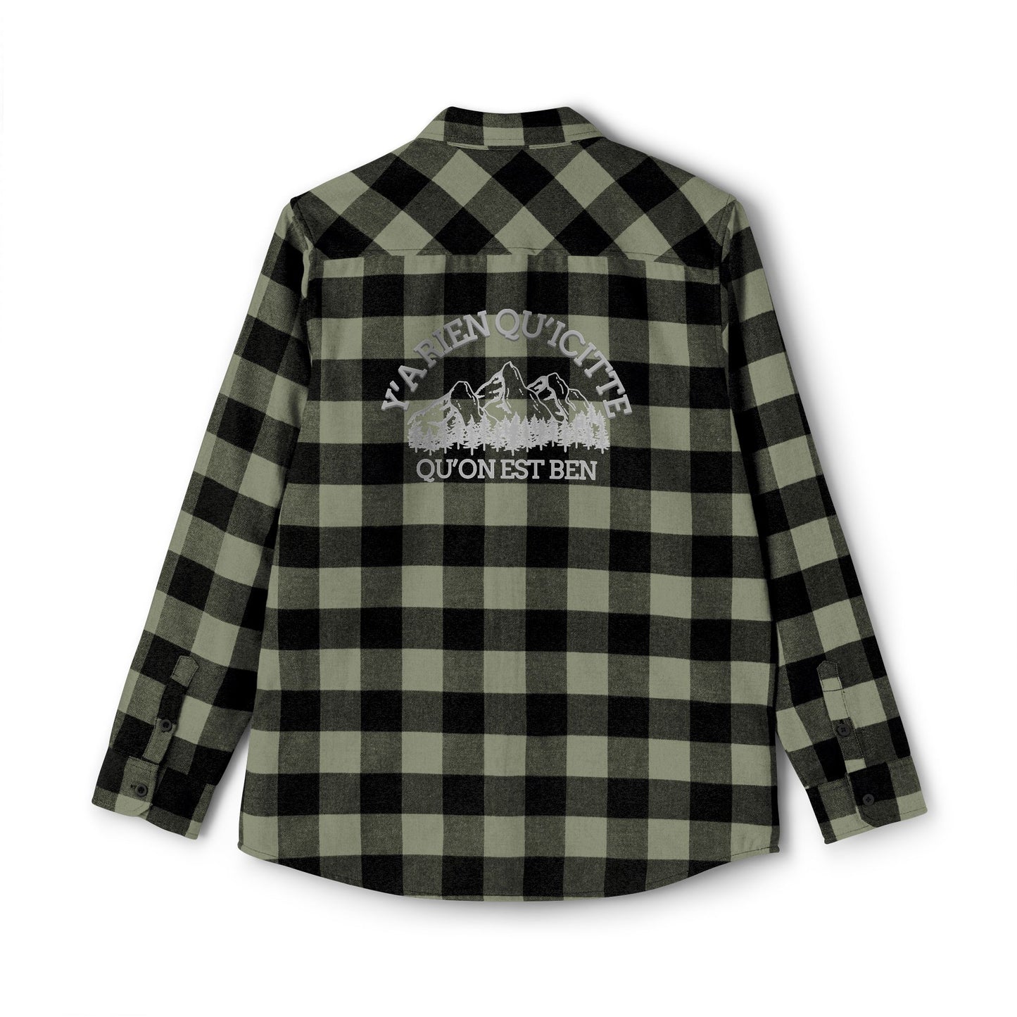 Adventure Ready Unisex Flannel Shirt with Outdoor Print-Crée_ation Nature DC
