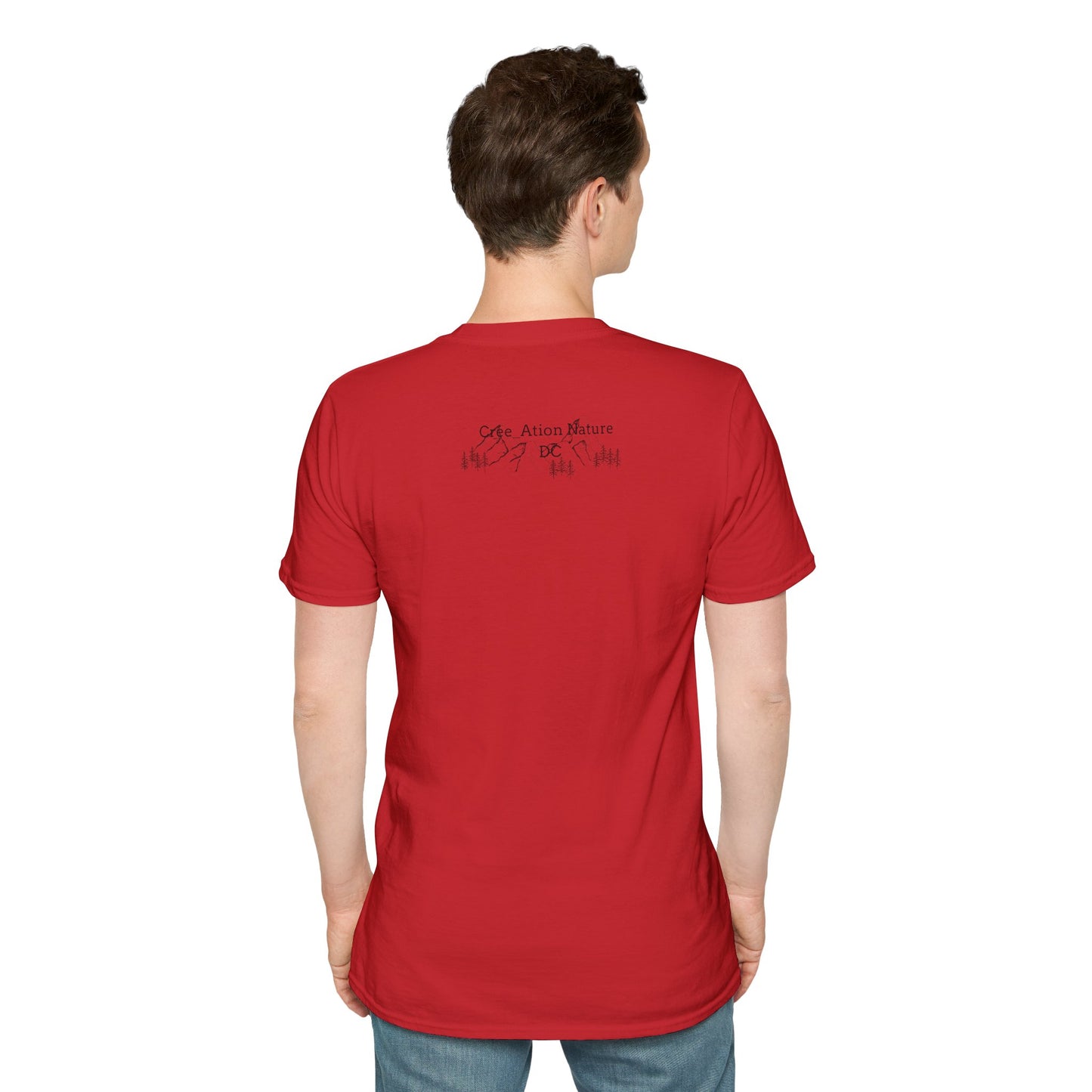 Nature-Inspired Unisex Softstyle T-Shirt - "Ya Rien Qu`Icitte" Design