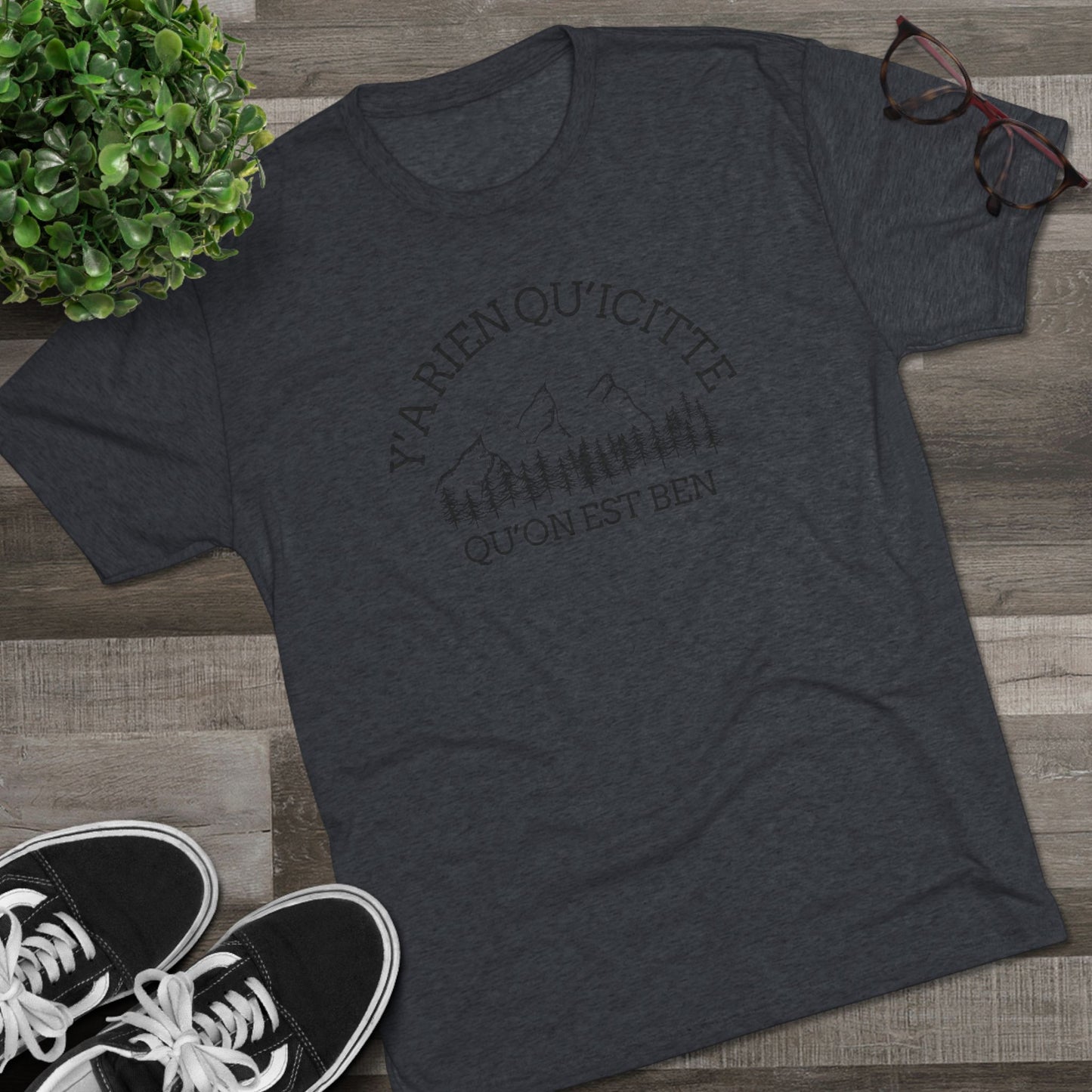Unisex Tri-Blend Crew Tee - Nature Quote Graphic T-Shirt for Outdoor Enthusiasts - Crée_ation Nature DC