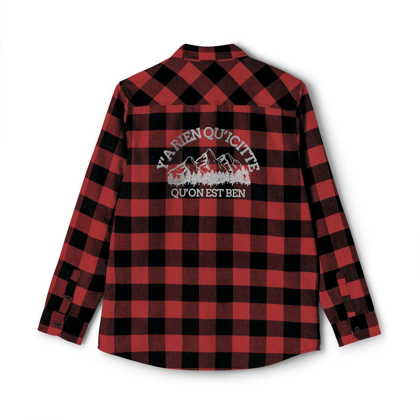 Adventure Ready Unisex Flannel Shirt with Outdoor Print-Crée_ation Nature DC