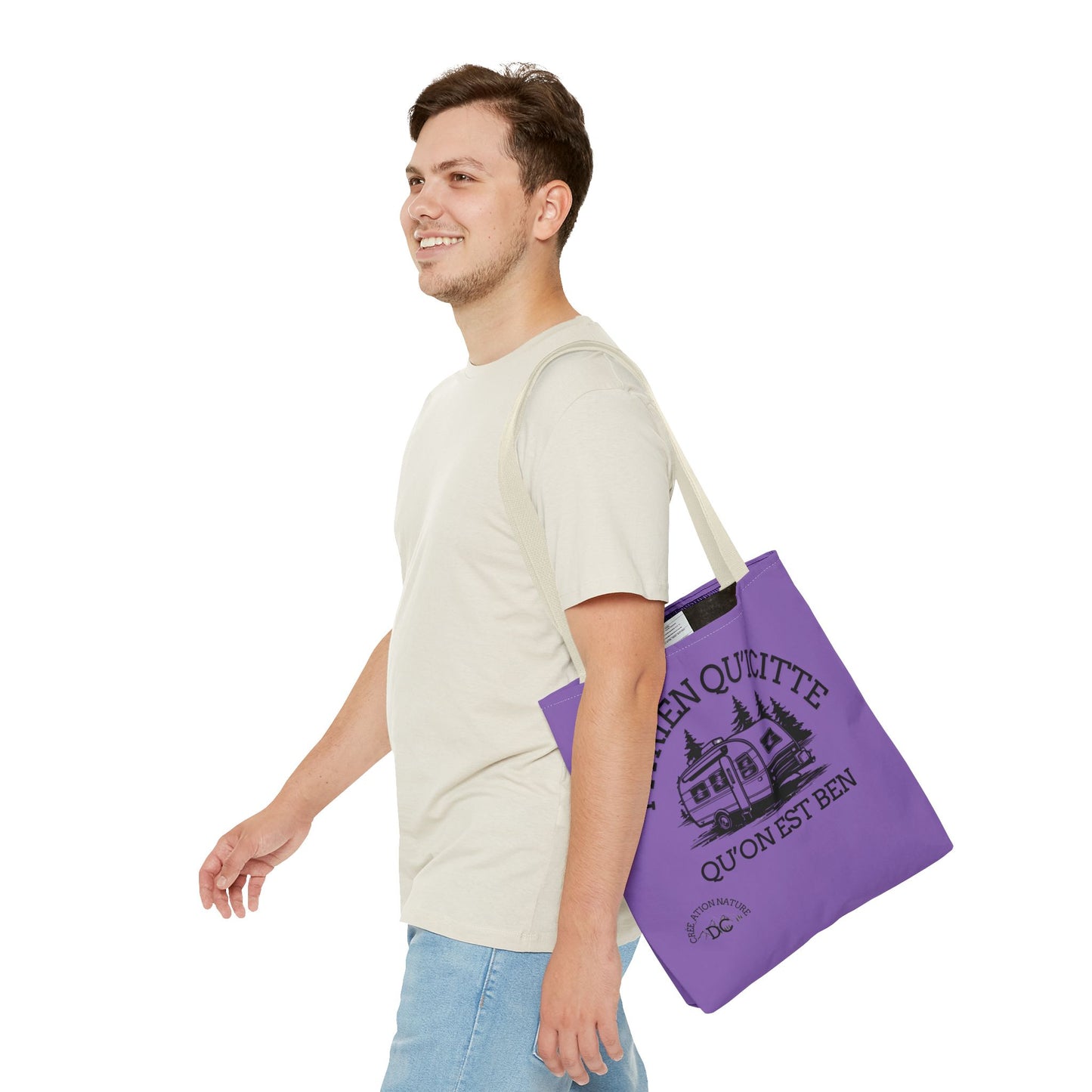 sac fourre-tout - "Y'a Rien Qu'icitte Qu'on Est Ben" Adventure Design - Crée_Ation Nature DC