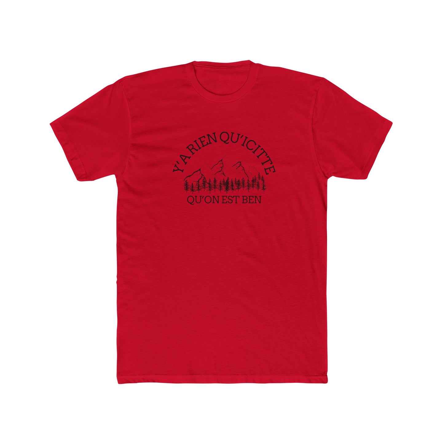 Unisex Cotton Crew Tee - Alpine Adventure Quote Tee - Crée_ation Nature DC