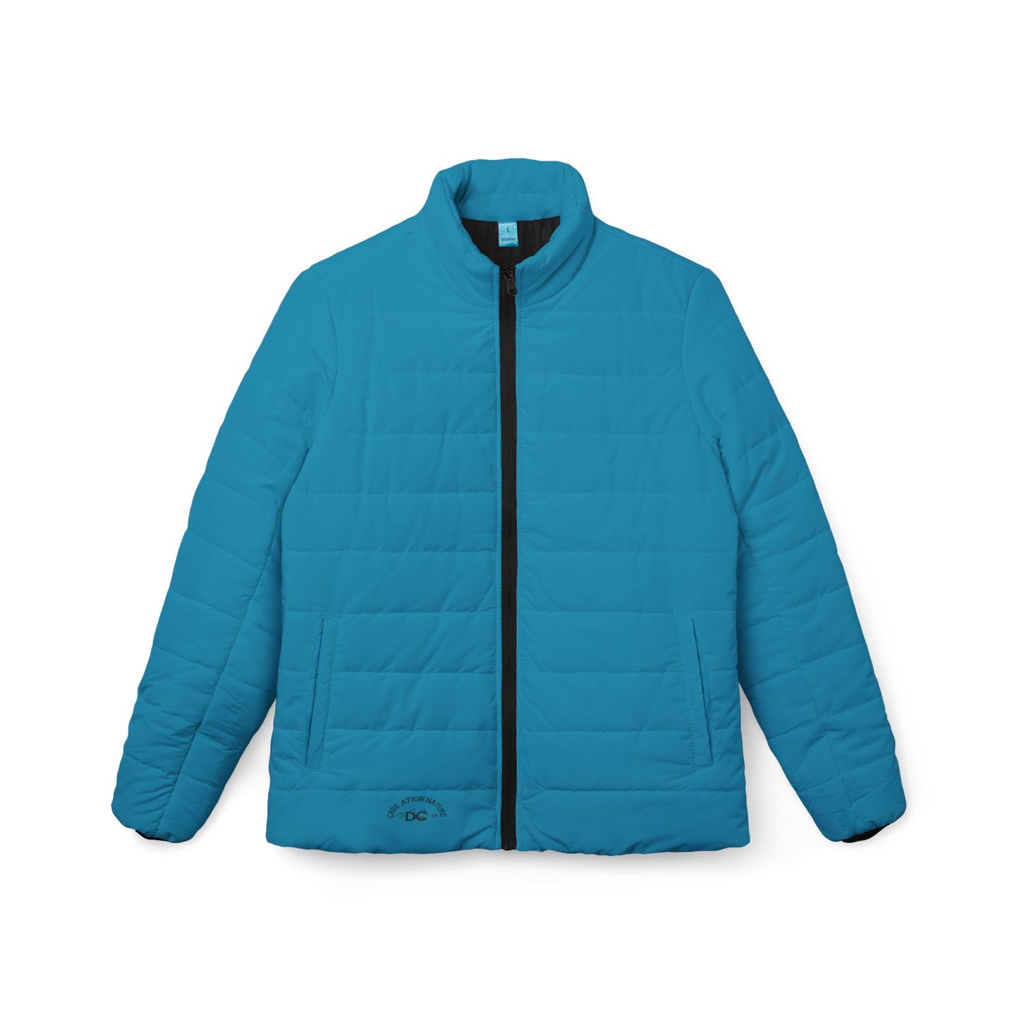 Women’s Cozy Puffer Jacket with Retro Camper Design - Crée_Ation Nature DC