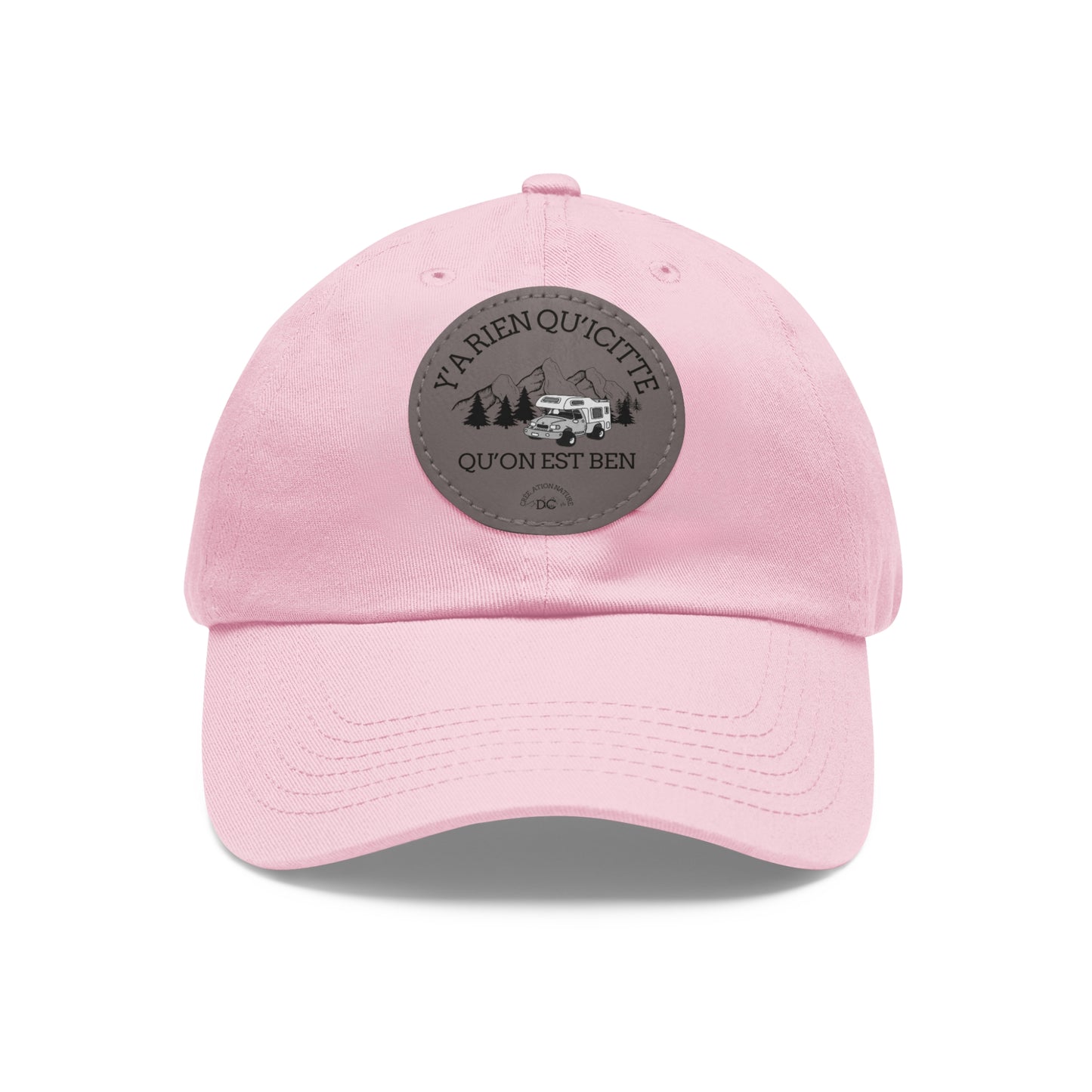 Casual Dad Hat with Leather Patch - Perfect Gift for Outdoor Lovers - Crée_ation Nature DC