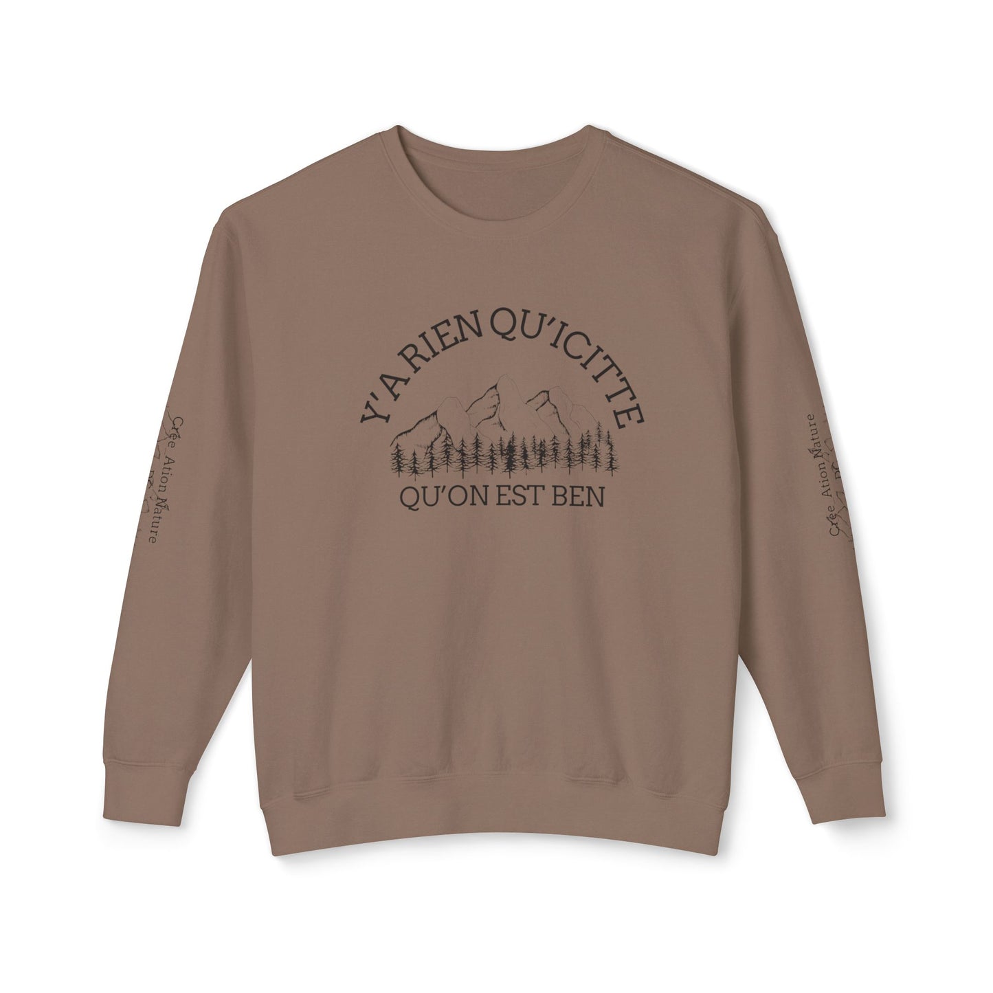 Unisex Lightweight Crewneck Sweatshirt - Crée_ation Nature DC