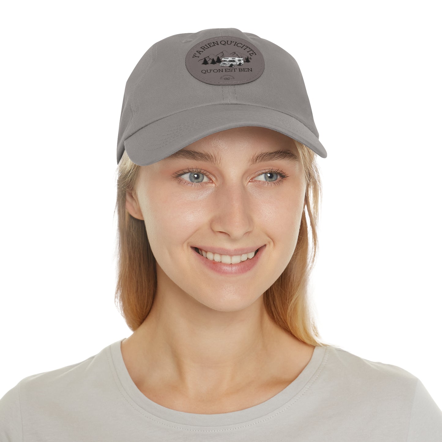 Casual Dad Hat with Leather Patch - Perfect Gift for Outdoor Lovers - Crée_ation Nature DC