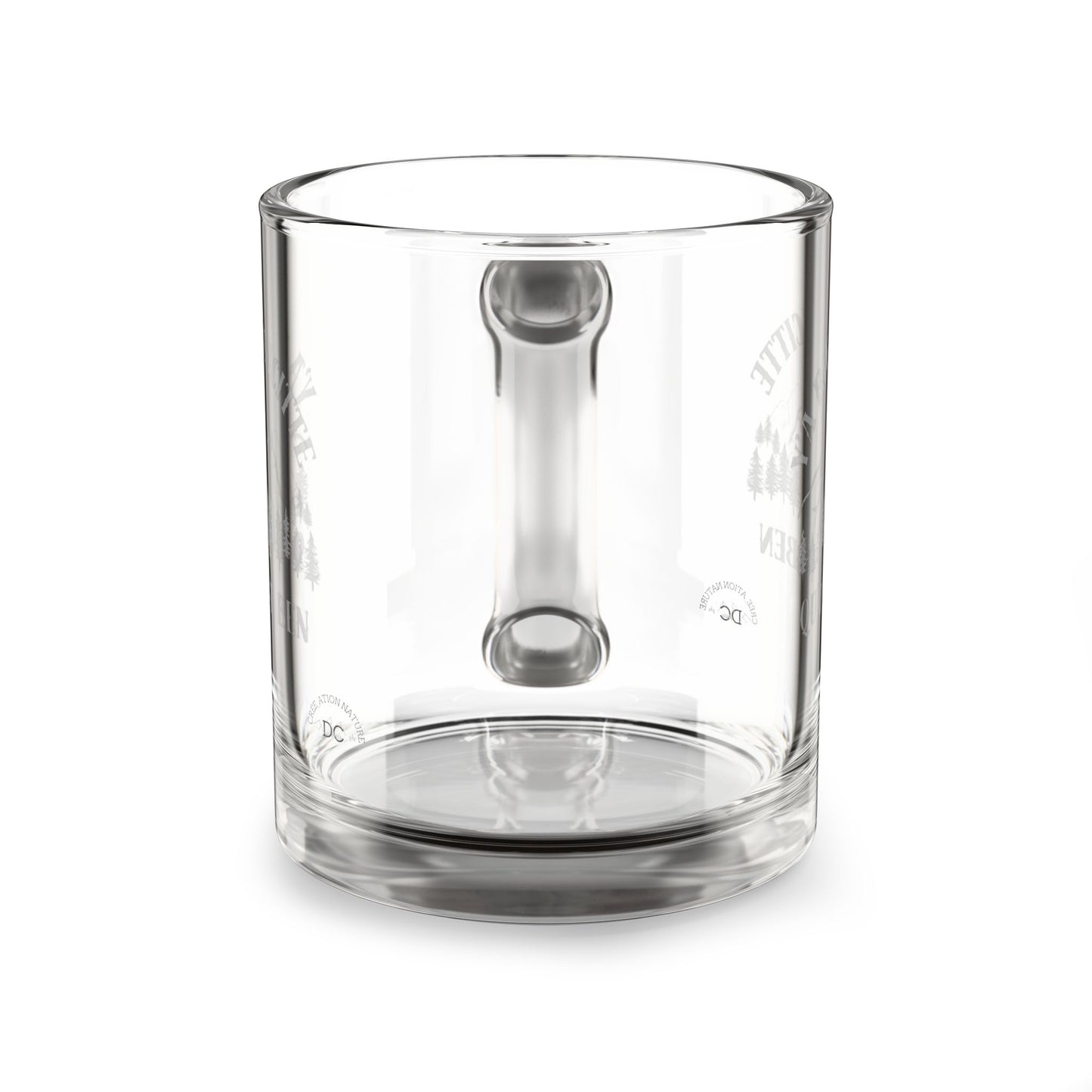 Inspirational Camping Glass Mug - 10oz Outdoor Adventure Drinkware