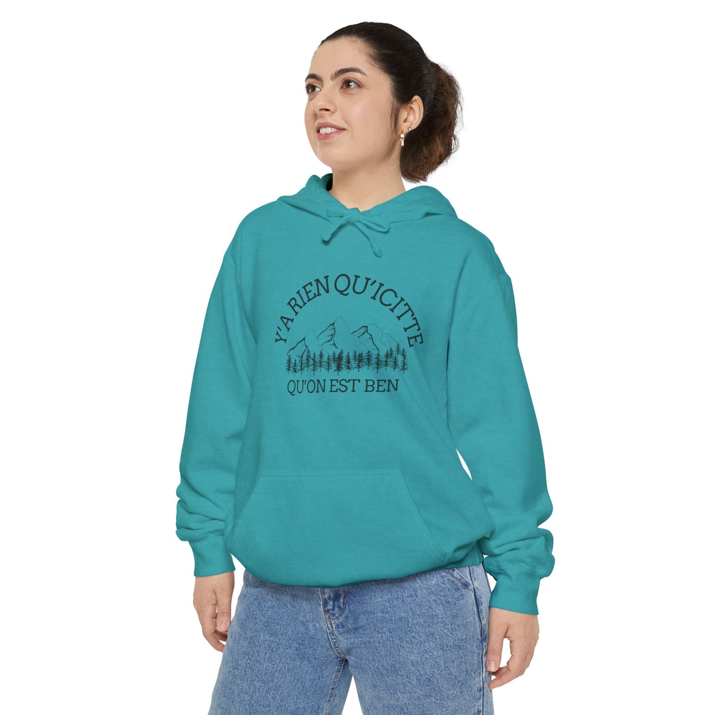 Sweats à capuche Cozy Unisex Garment-Dyed Hoodie - Nature Inspired Design - Crée_ation Nature DC