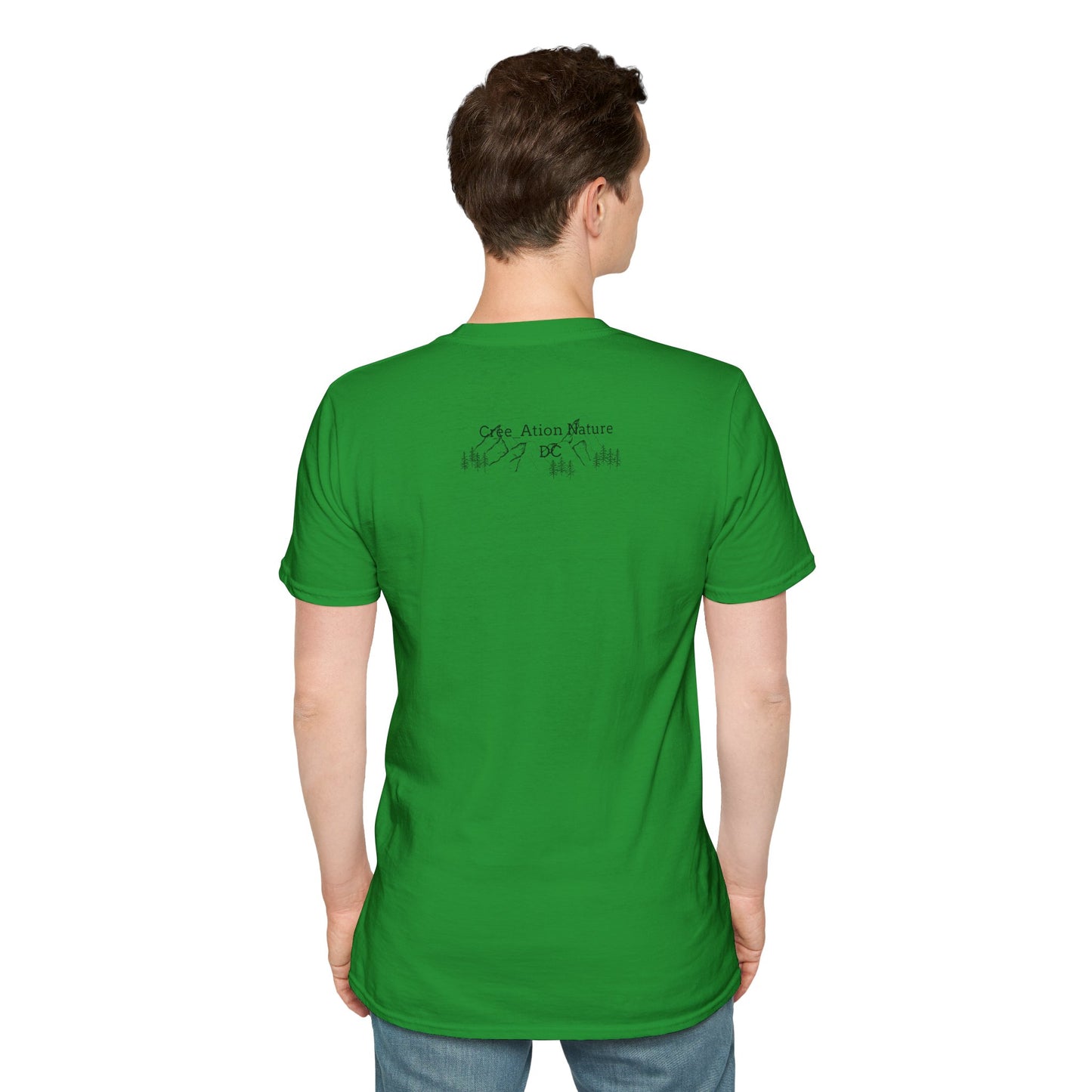 Nature-Inspired Unisex Softstyle T-Shirt - "Ya Rien Qu`Icitte" Design