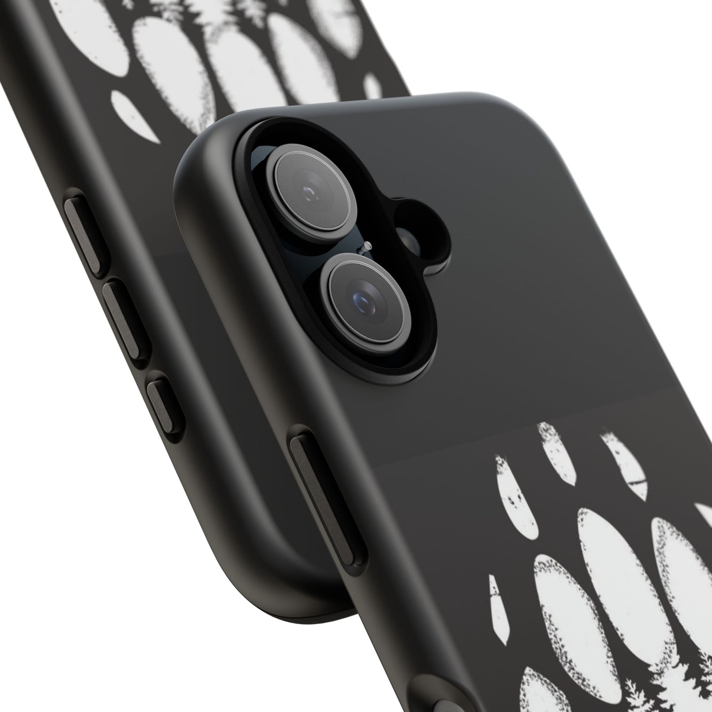 Bear Paw Print Phone Case - Tough and Stylish for Nature Lovers