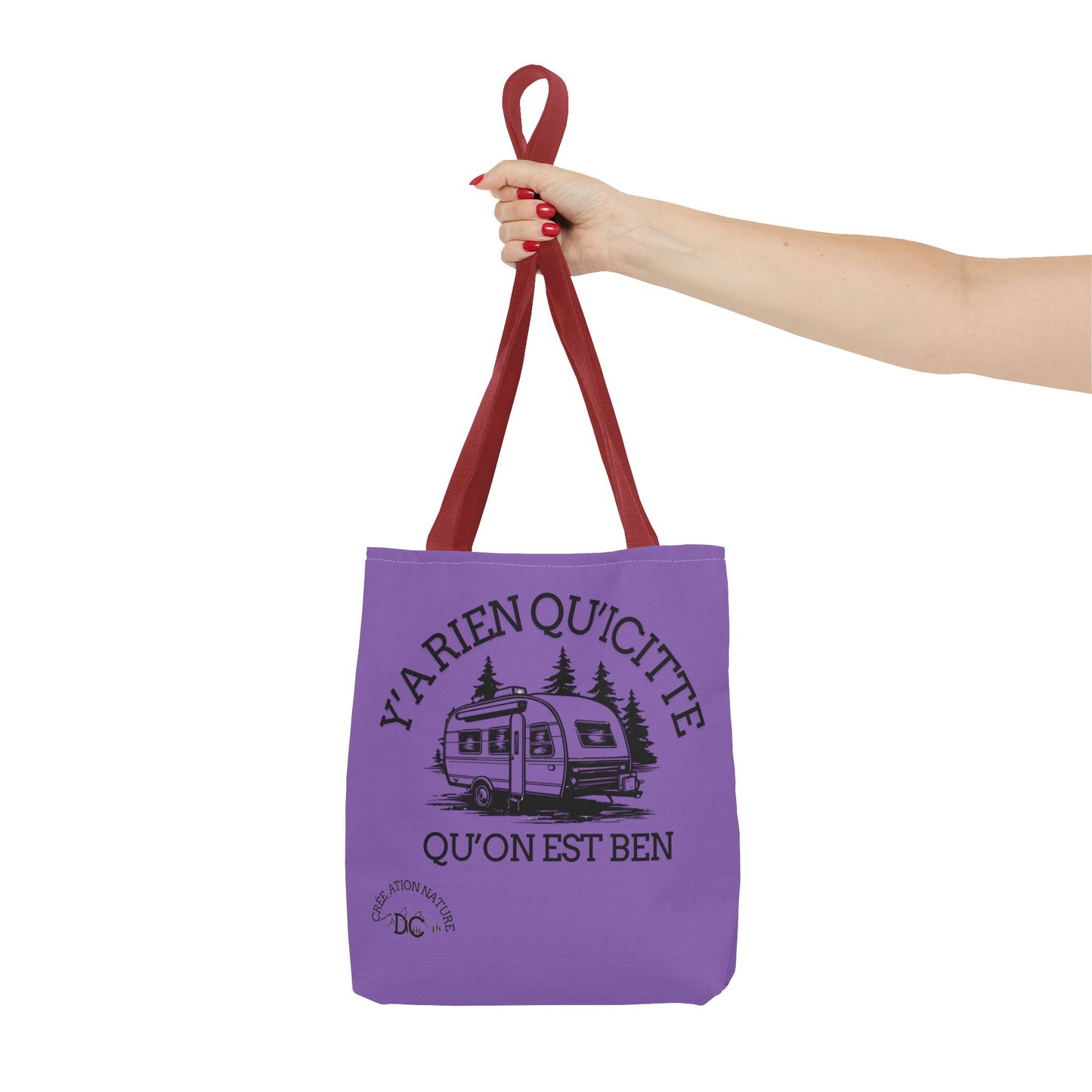 sac fourre-tout - "Y'a Rien Qu'icitte Qu'on Est Ben" Adventure Design - Crée_Ation Nature DC