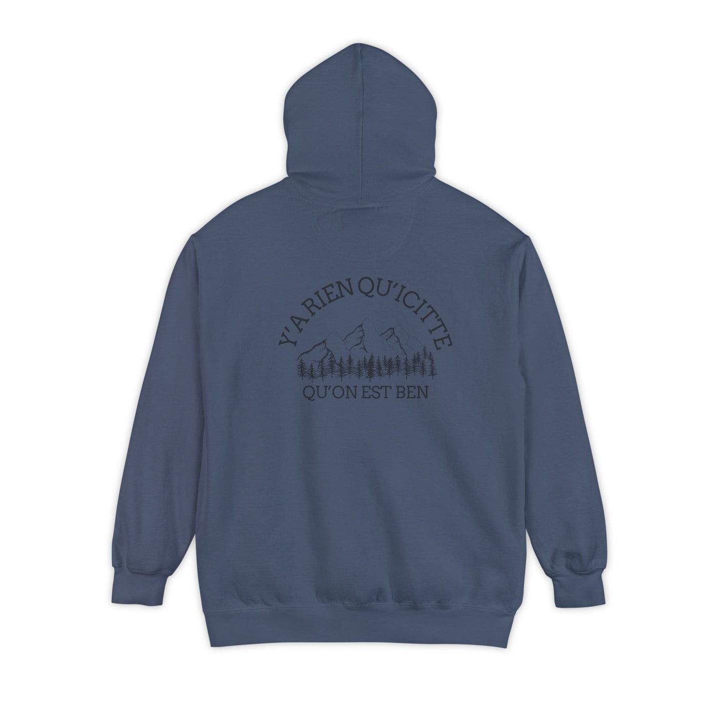 Sweats a capuche Nature-Themed Unisex Garment-Dyed Hoodie with Inspirational Quotes-Crée_ation Nature DC