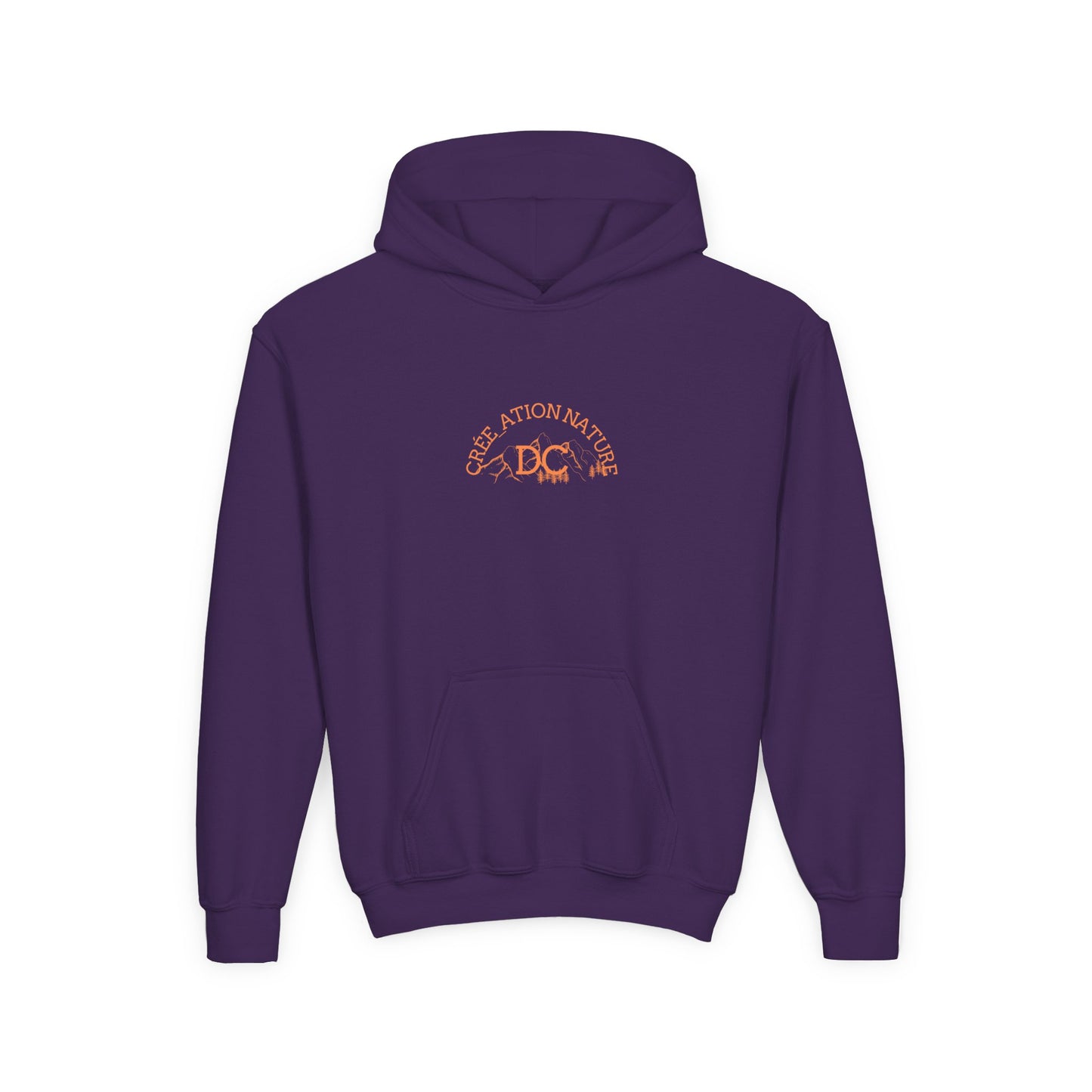 Youth Heavy Blend Hooded Sweatshirt - Nature Inspired Design with Motivational Text