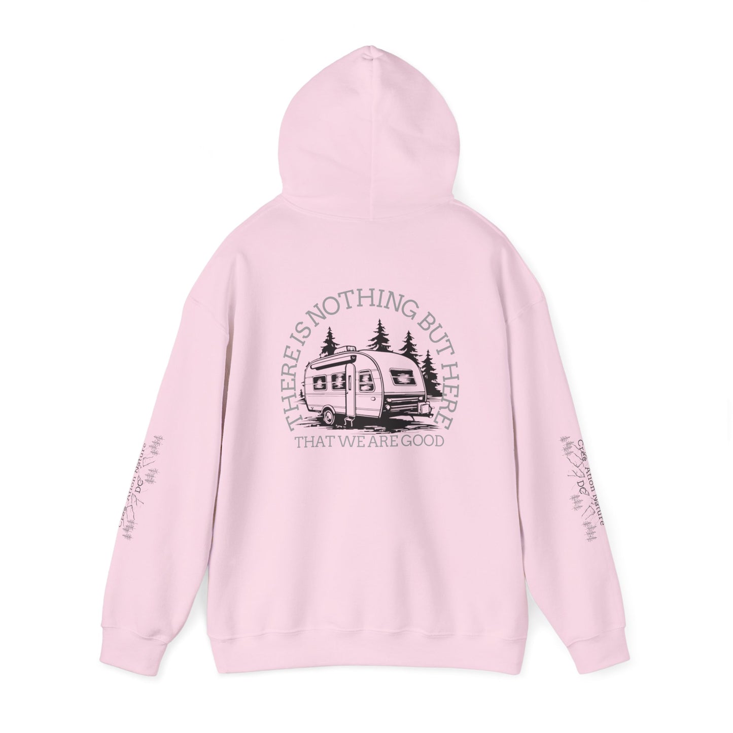 Inspirational Camping Hoodie - Unisex Heavy Blend™ Sweatshirt with Nature Design