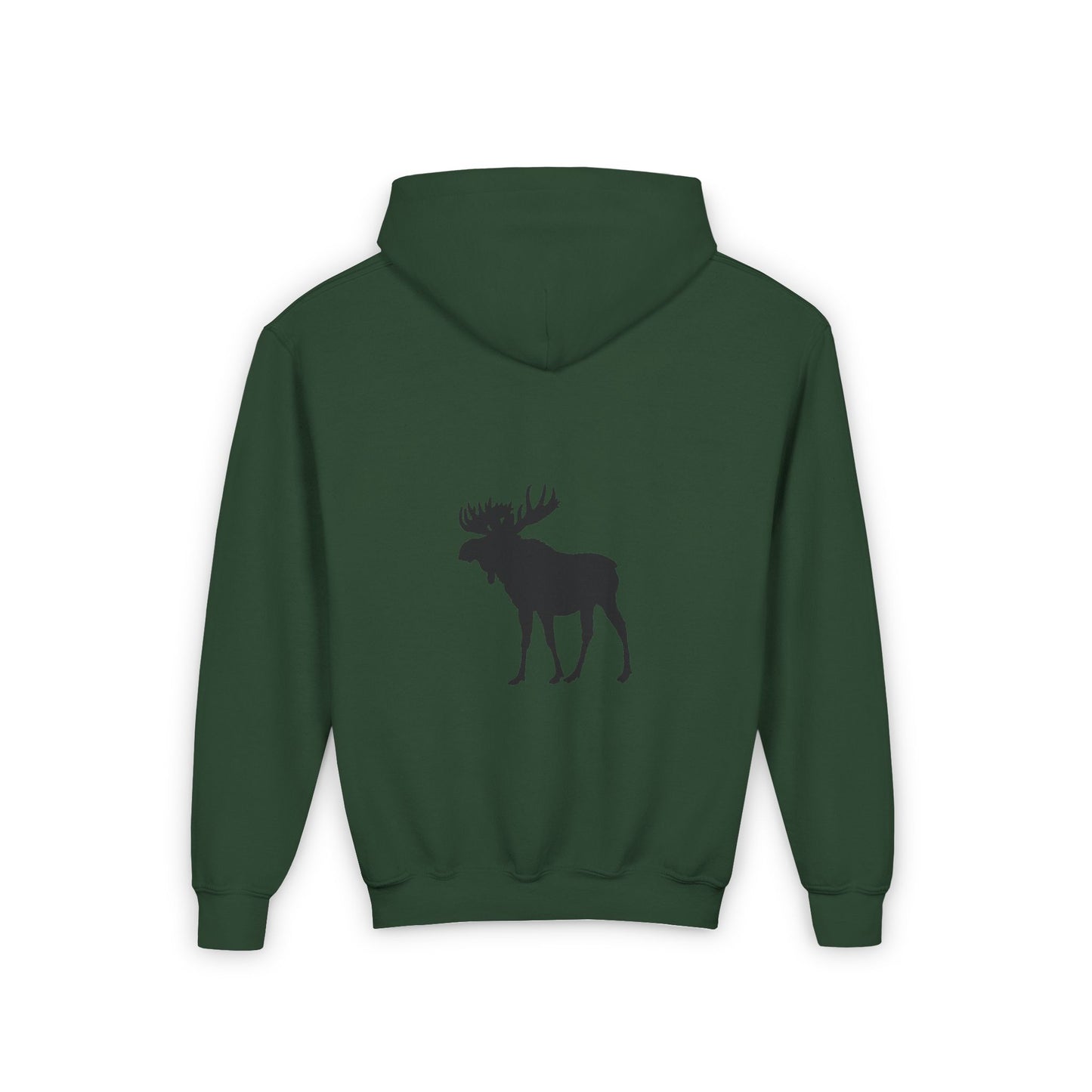 Youth Heavy Blend Hooded Sweatshirt - Nature Moose Design