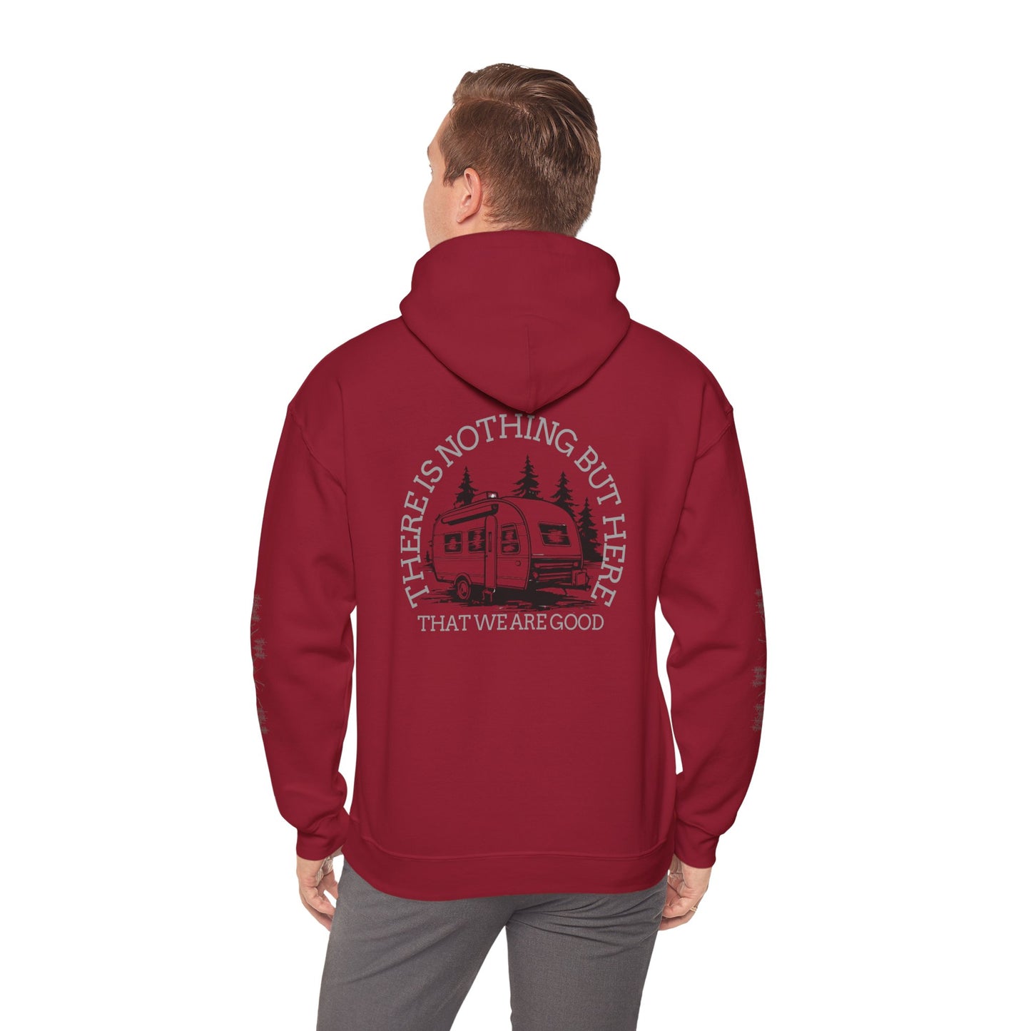 Inspirational Camping Hoodie - Unisex Heavy Blend™ Sweatshirt with Nature Design