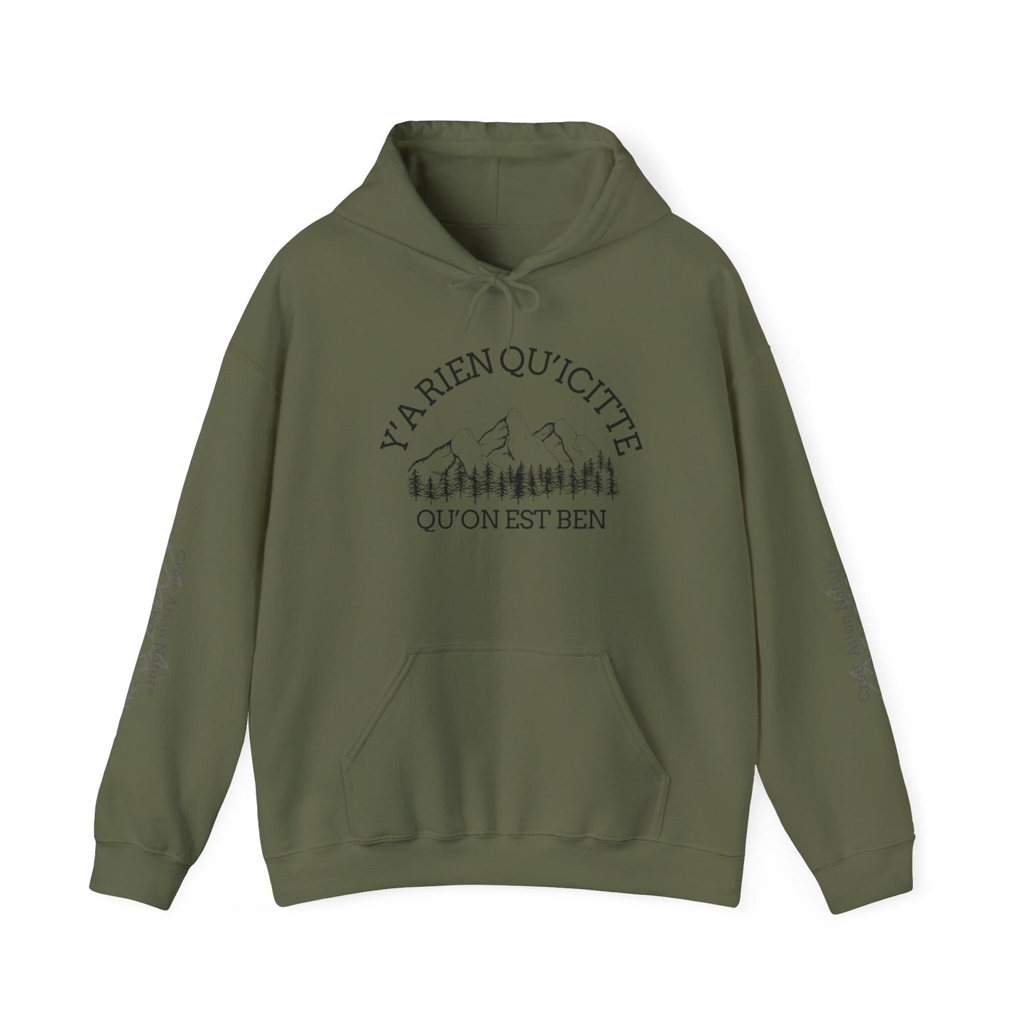 Sweats a capuche Cozy Unisex Hooded Sweatshirt with Nature-Inspired Design-Cree_ation Nature DC