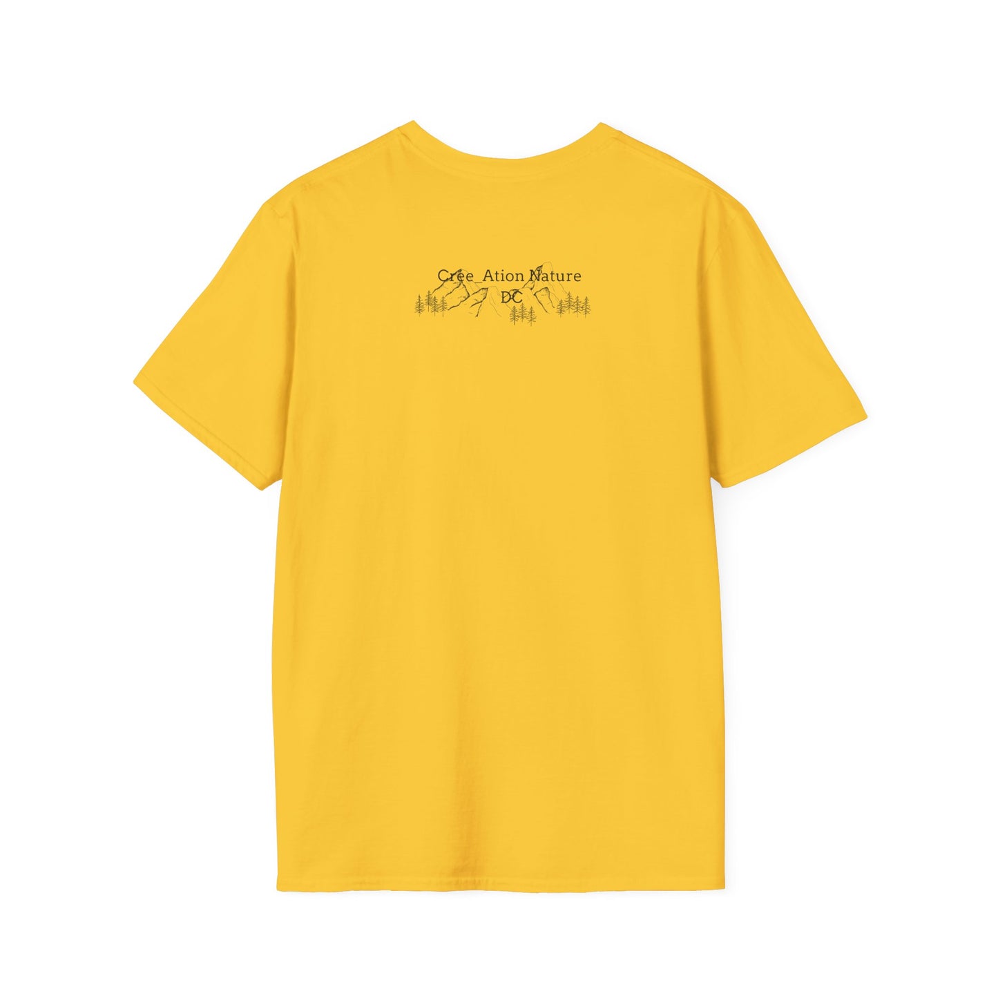 Nature-Inspired Unisex Softstyle T-Shirt - "Ya Rien Qu`Icitte" Design